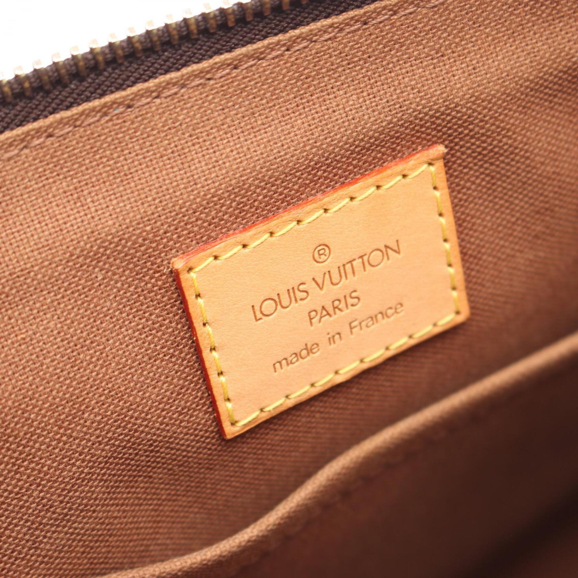 Louis Vuitton Brown Pvc Leather Handbag Tote Bag (Pre-Owned)