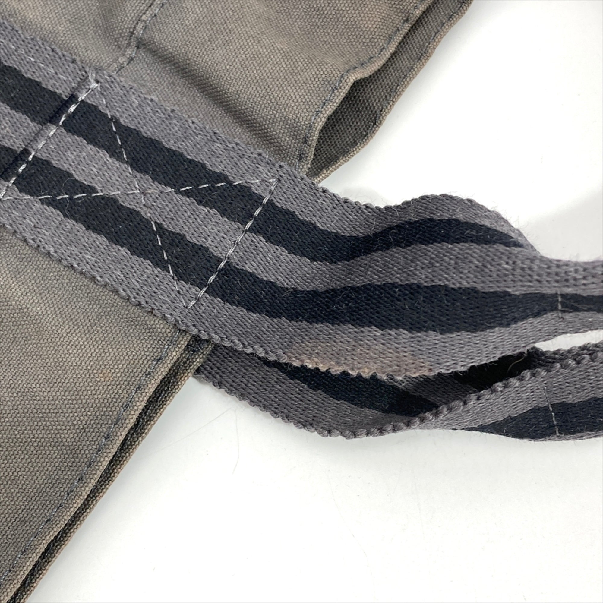 Hermes Gray Cotton Tote Bag (Pre-Owned)