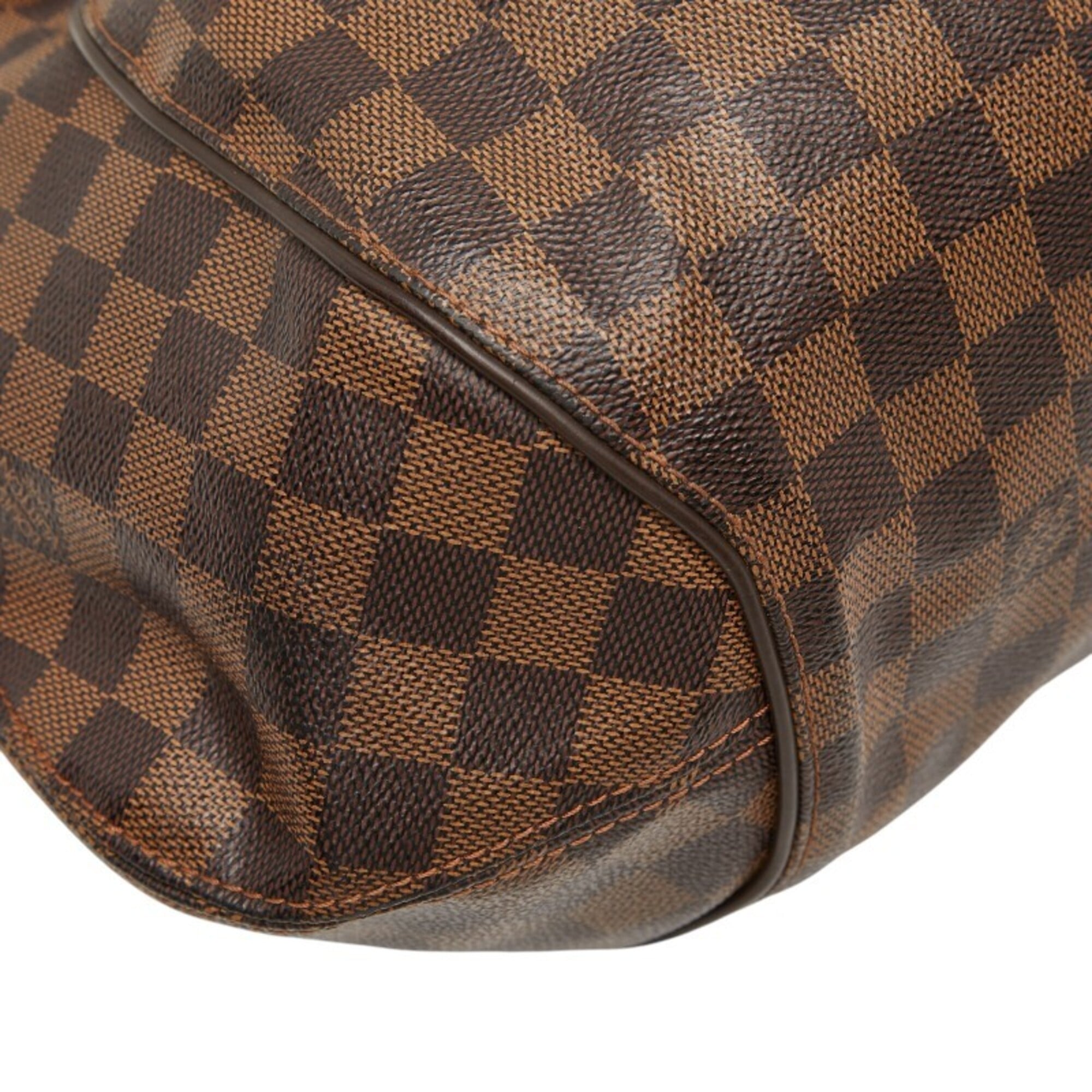 Louis Vuitton Brown Pvc Leather Handbag Tote Bag (Pre-Owned)