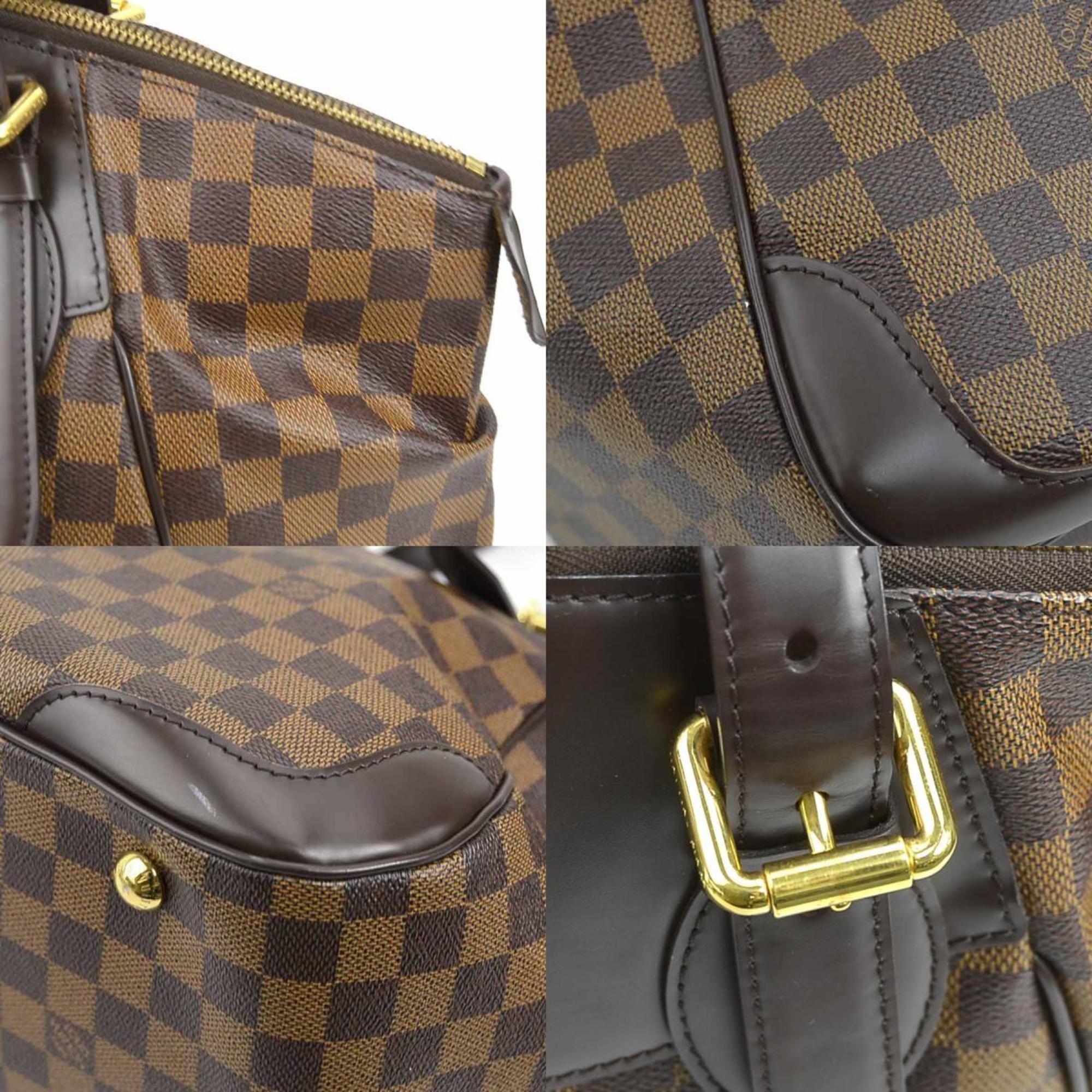 Louis Vuitton Damier Canvas Ebene Damier Canvas Shoulder Bag (Pre-Owned)
