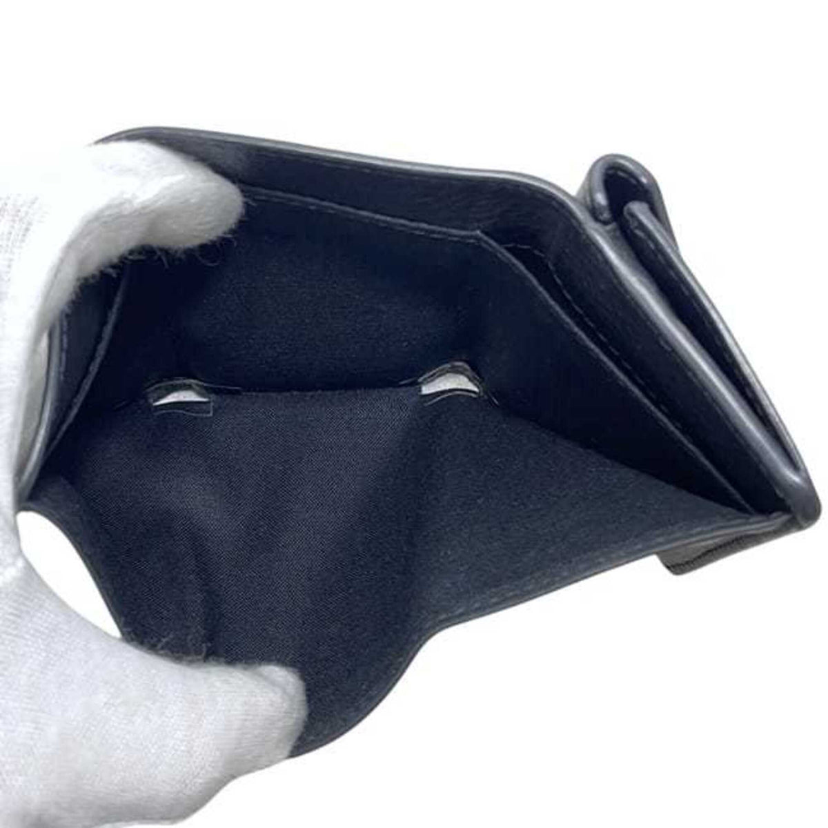 Balenciaga Black Leather Wallet (Tri-Fold) (Pre-Owned)