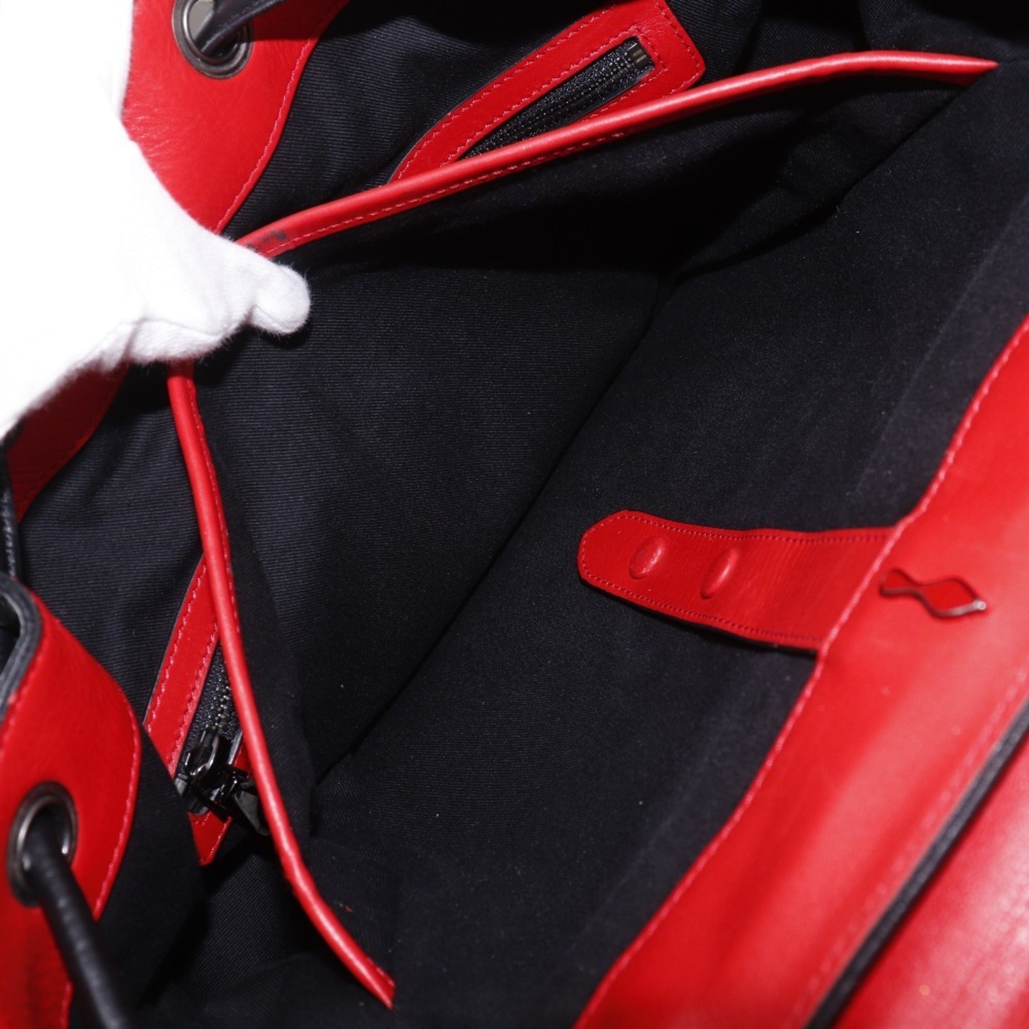 Christian Louboutin Black Leather Backpack (Pre-Owned)