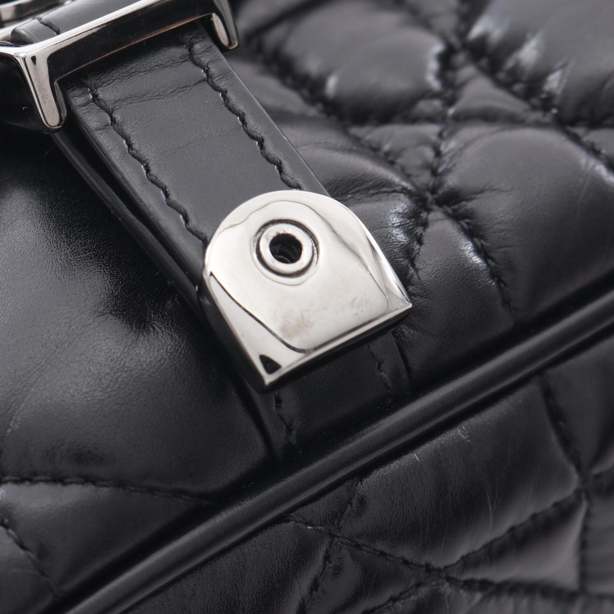 Christian Dior Black Leather Shoulder Bag (Pre-Owned)