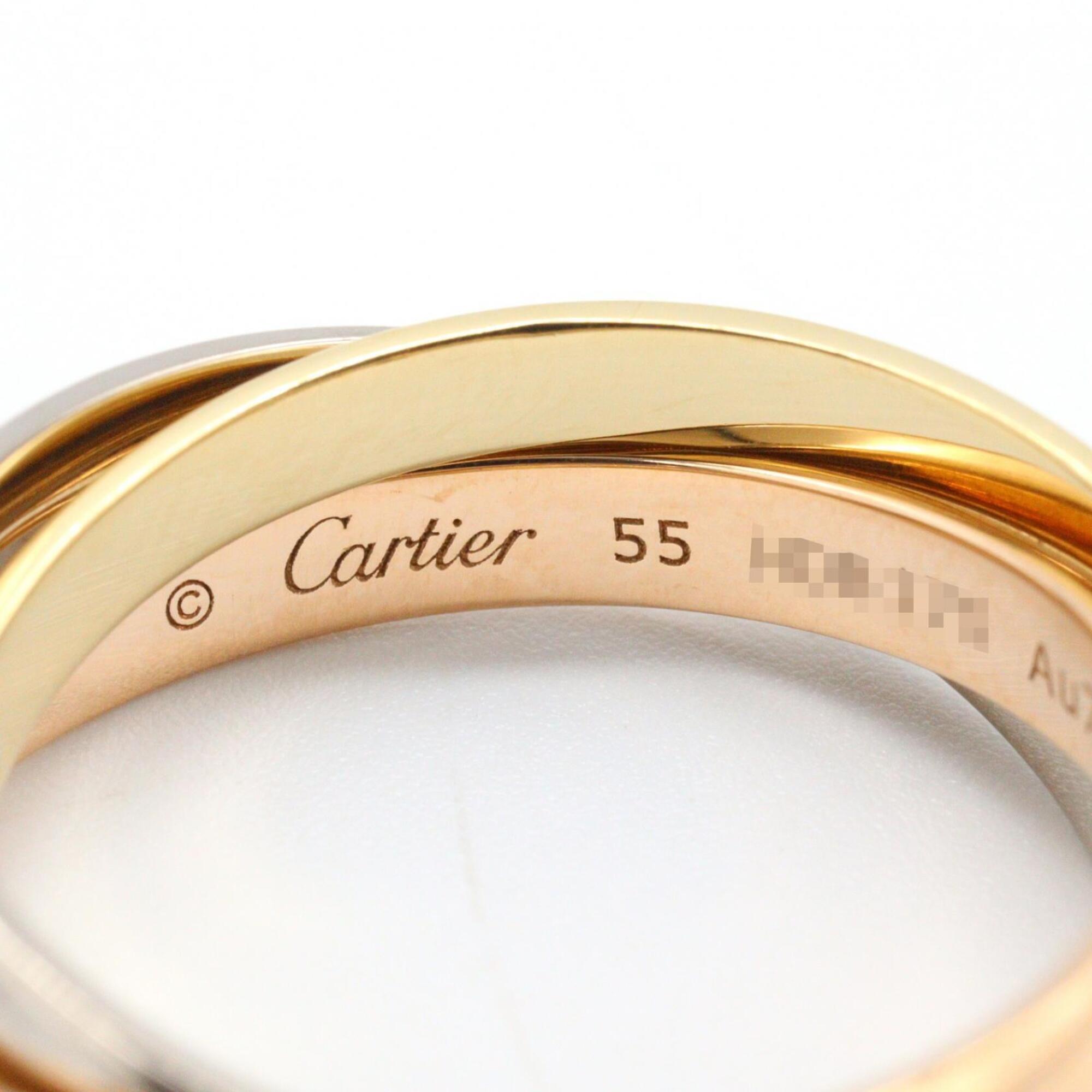 Cartier Gold Silver Yellow Gold (18K) Pink Gold (18K) White Gold (18K) Band Ring (Pre-Owned)