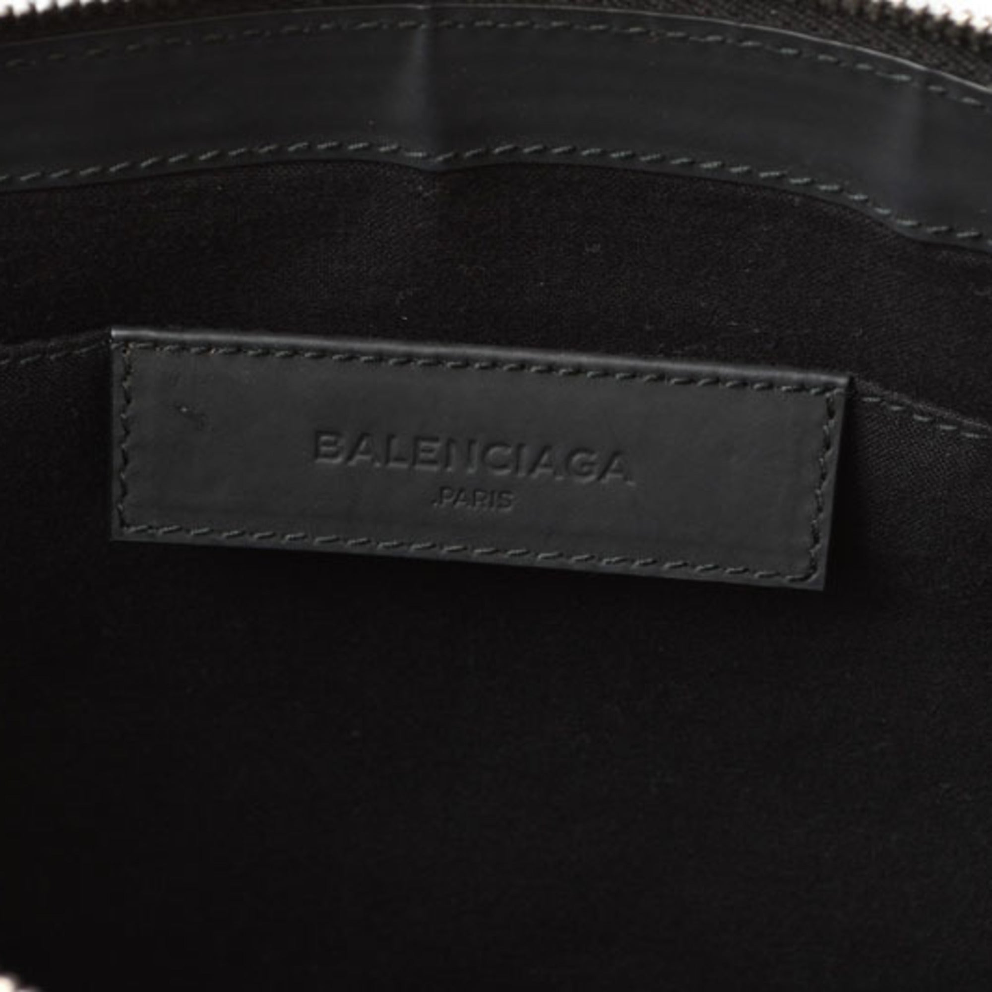 Balenciaga Black Canvas Clutch Bag Pouch (Pre-Owned)