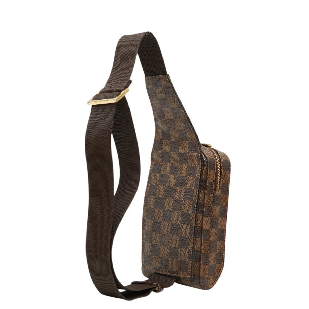 Louis Vuitton Damier Brown Pvc Leather Sling Bag (Pre-Owned)
