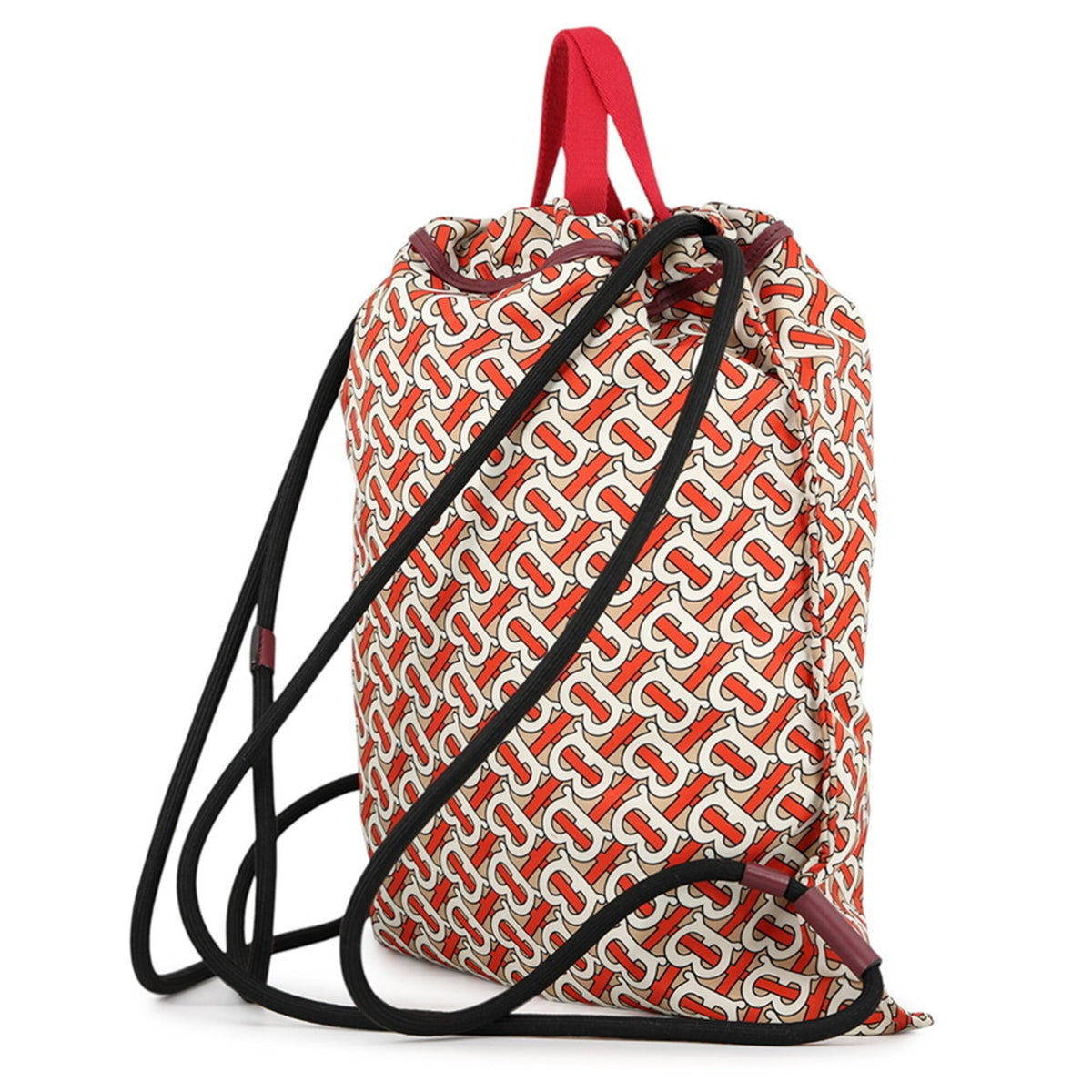 Burberry Beige Orange White Nylon Backpack (Pre-Owned)