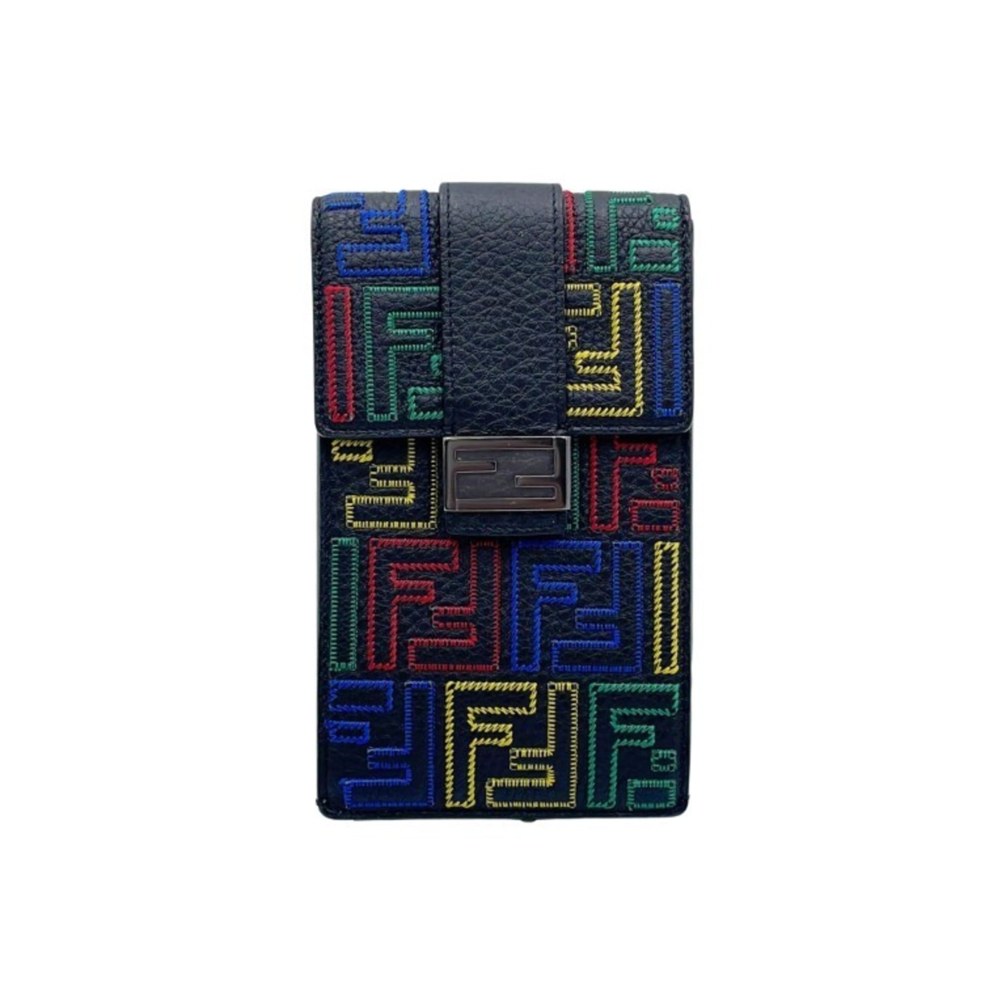 Fendi Multi-Color Leather Handbag Shoulder Bag Tote Bag (Pre-Owned)