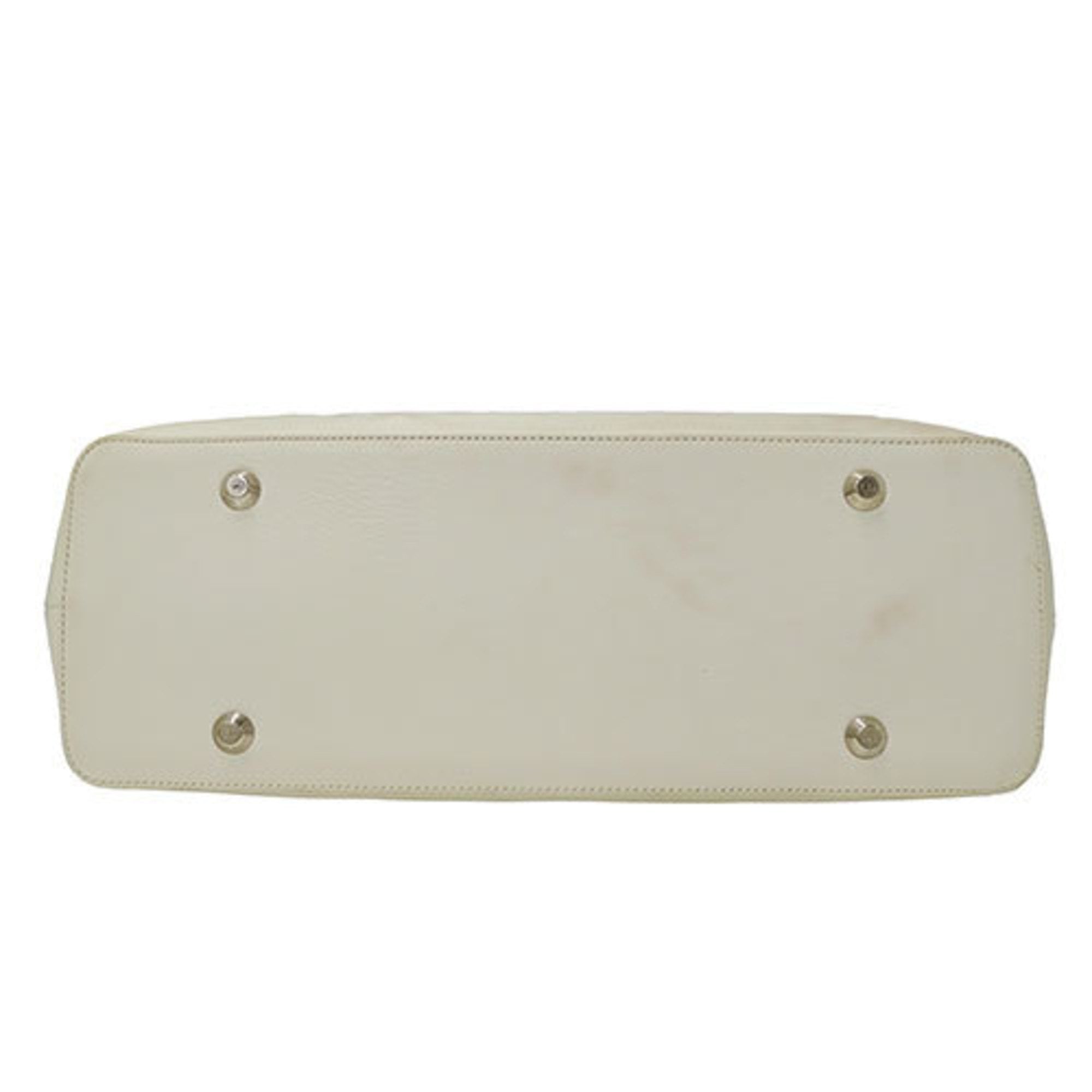 Christian Dior White Leather Handbag (Pre-Owned)