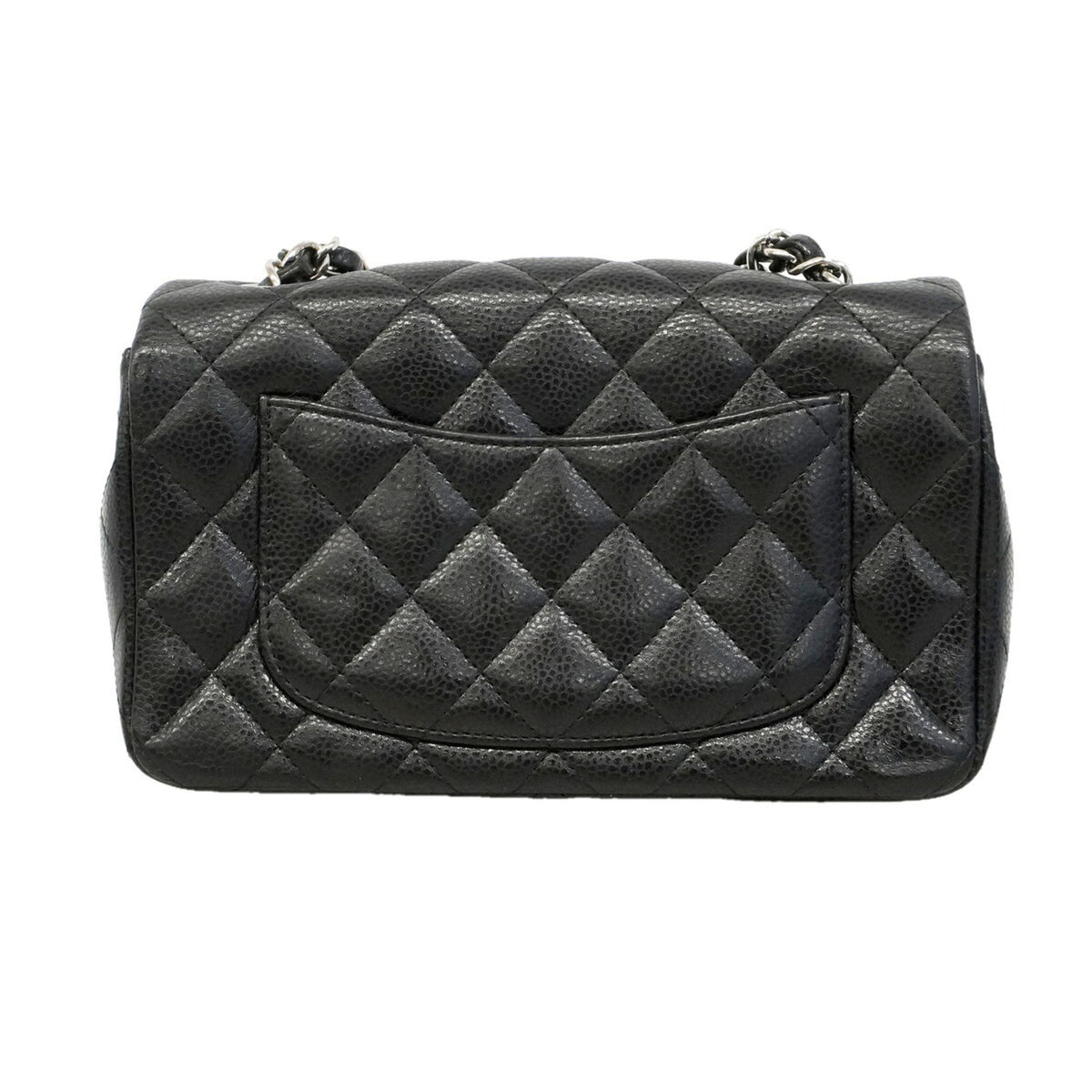 Chanel Black Grained Calfskin Shoulder Bag (Pre-Owned)