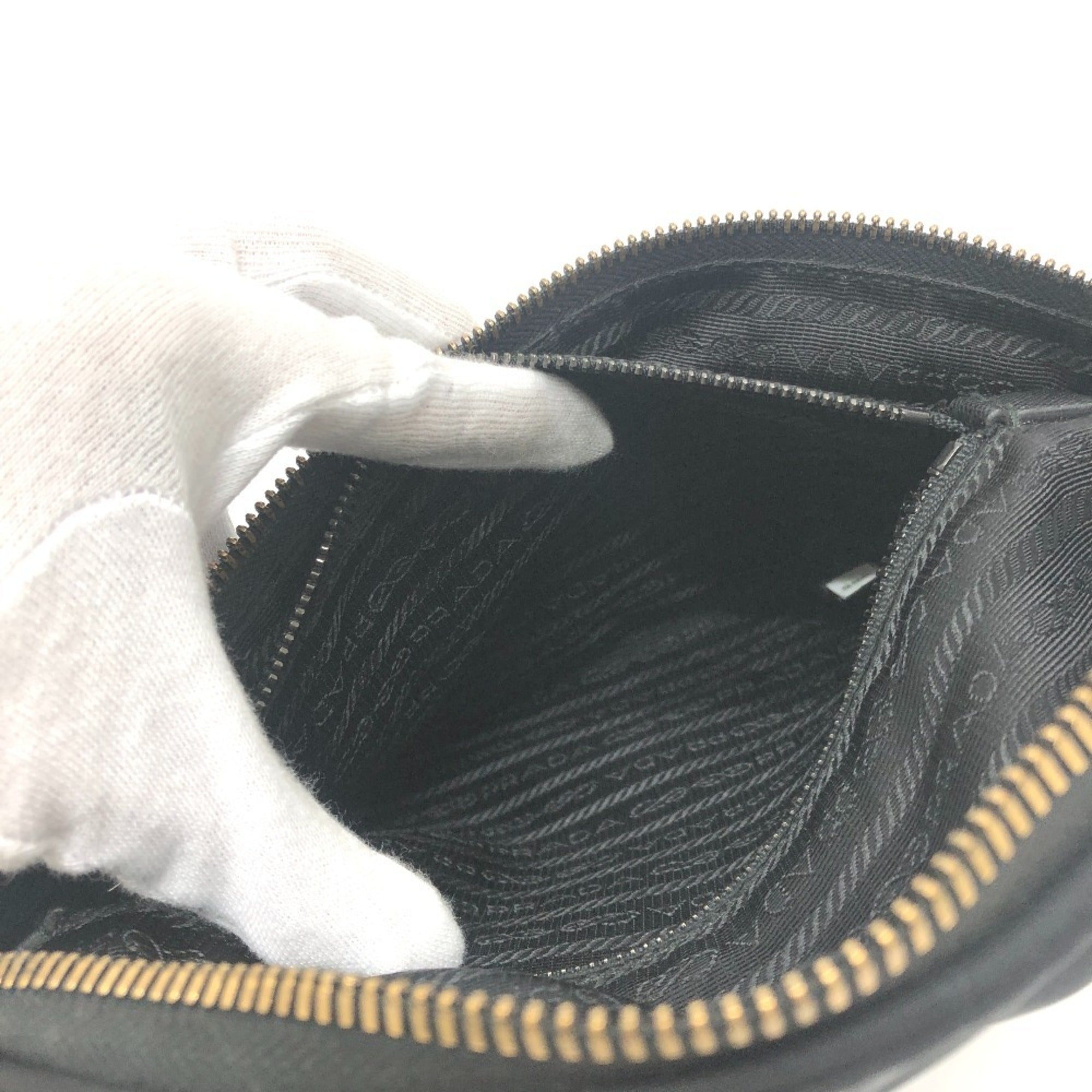 Prada Black Nylon Fanny Pack Handbag (Pre-Owned)