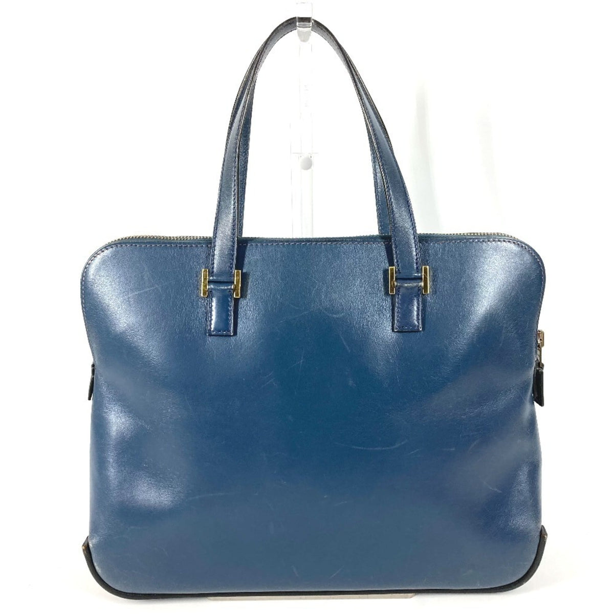 Hermes Escapada Navy Leather Briefcase (Pre-Owned)