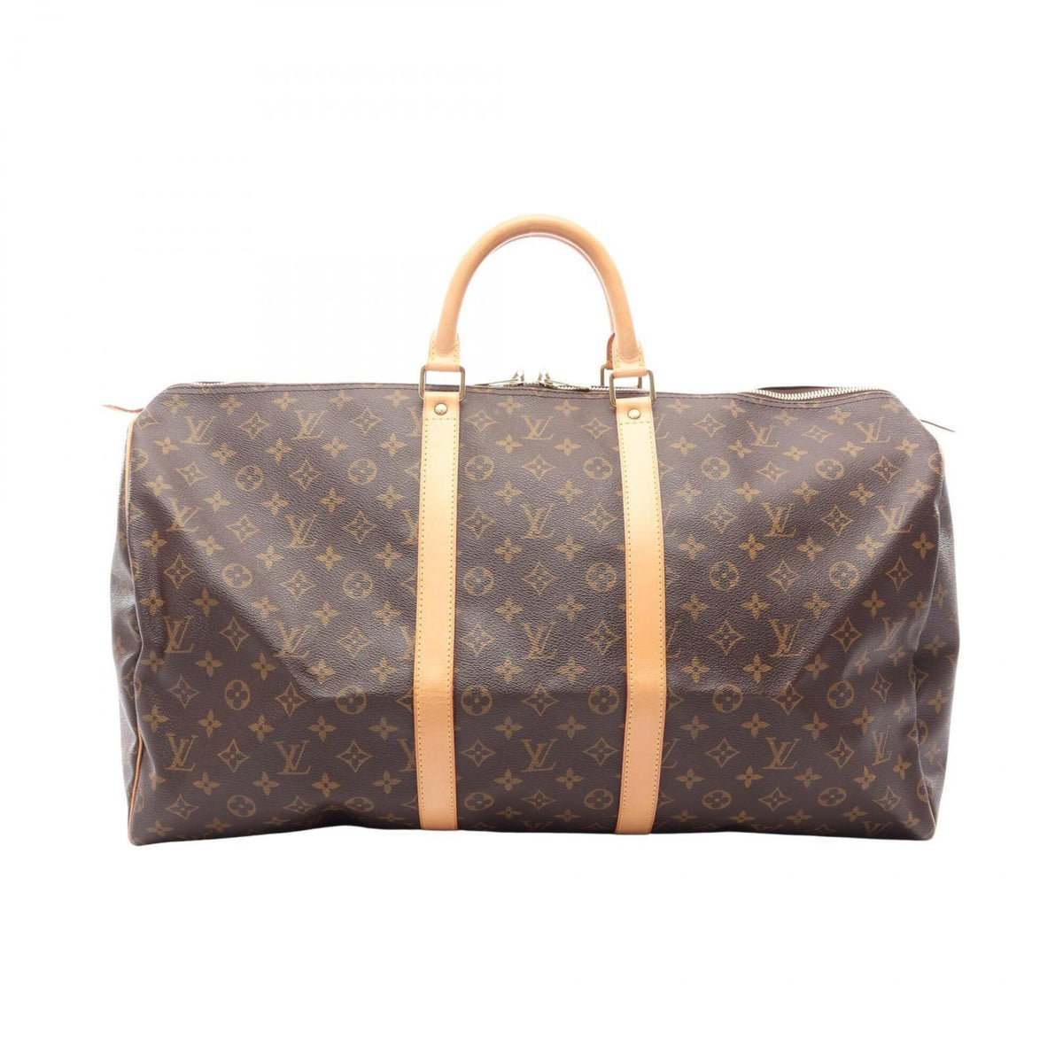Louis Vuitton Brown Monogram Leather Boston Bag Handbag (Pre-Owned)