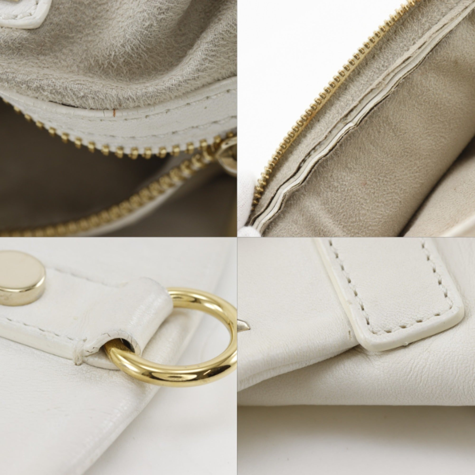 Jimmy Choo White Leather Handbag (Pre-Owned)