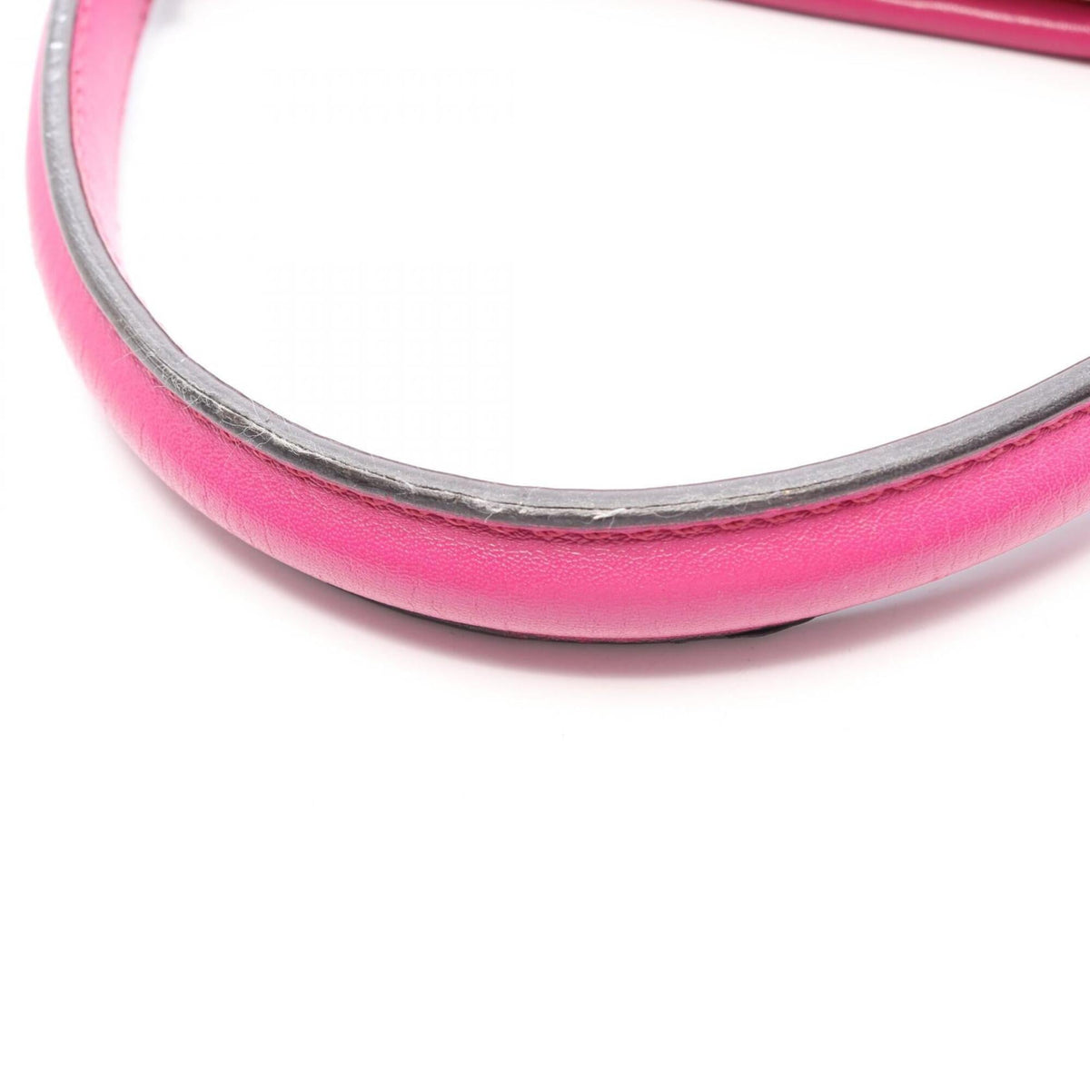 Fendi Peekaboo Pink Leather Handbag (Pre-Owned)
