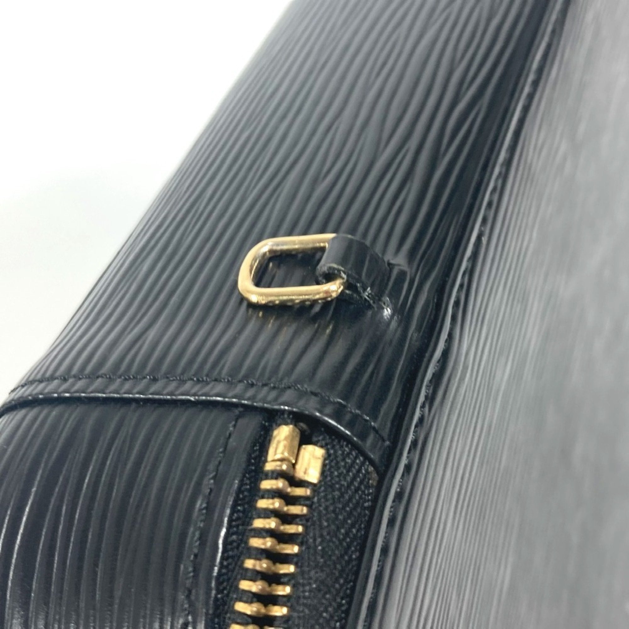 Hermes Black Leather Pouch (Pre-Owned)