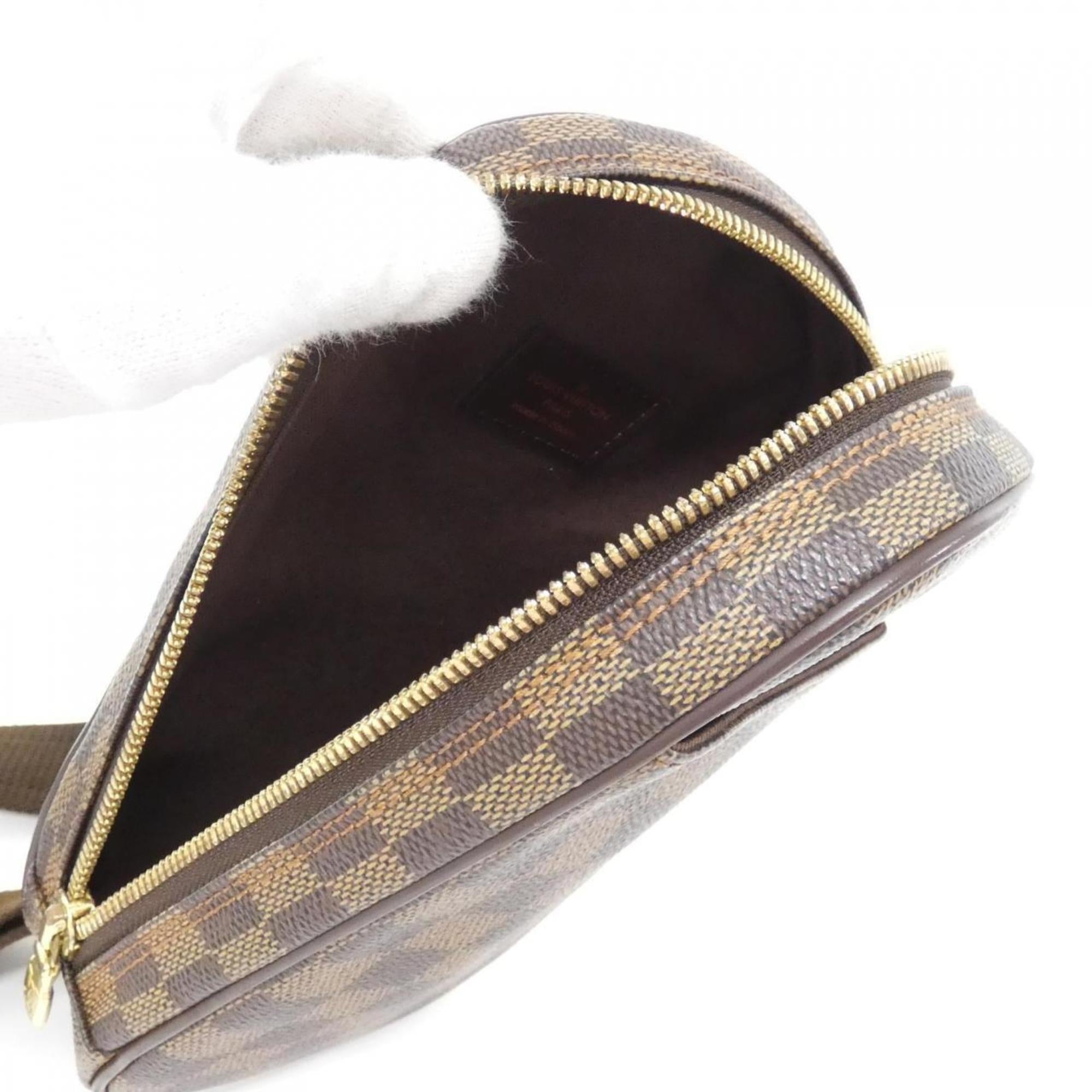 Louis Vuitton Ebene Coated Canvas Pochette Shoulder Bag (Pre-Owned)
