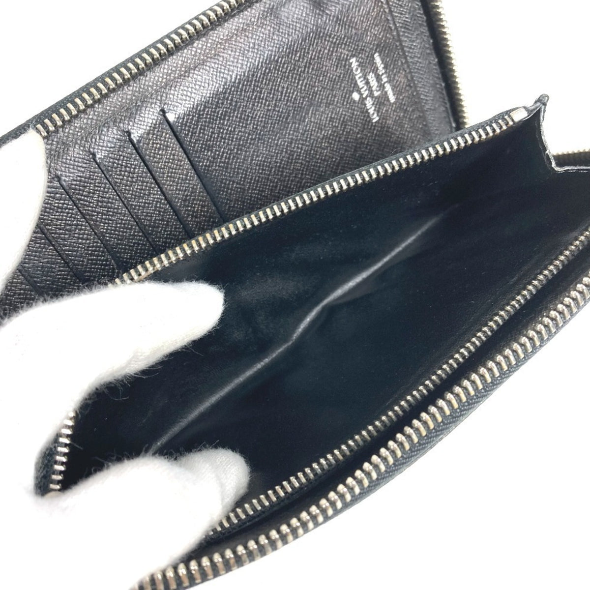 Louis Vuitton Damier Graphite Black Damier Graphite Long Wallet (Bi-Fold) (Pre-Owned)