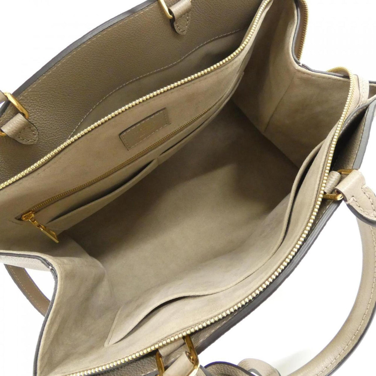 Louis Vuitton Tourterelle Leather Handbag (Pre-Owned)