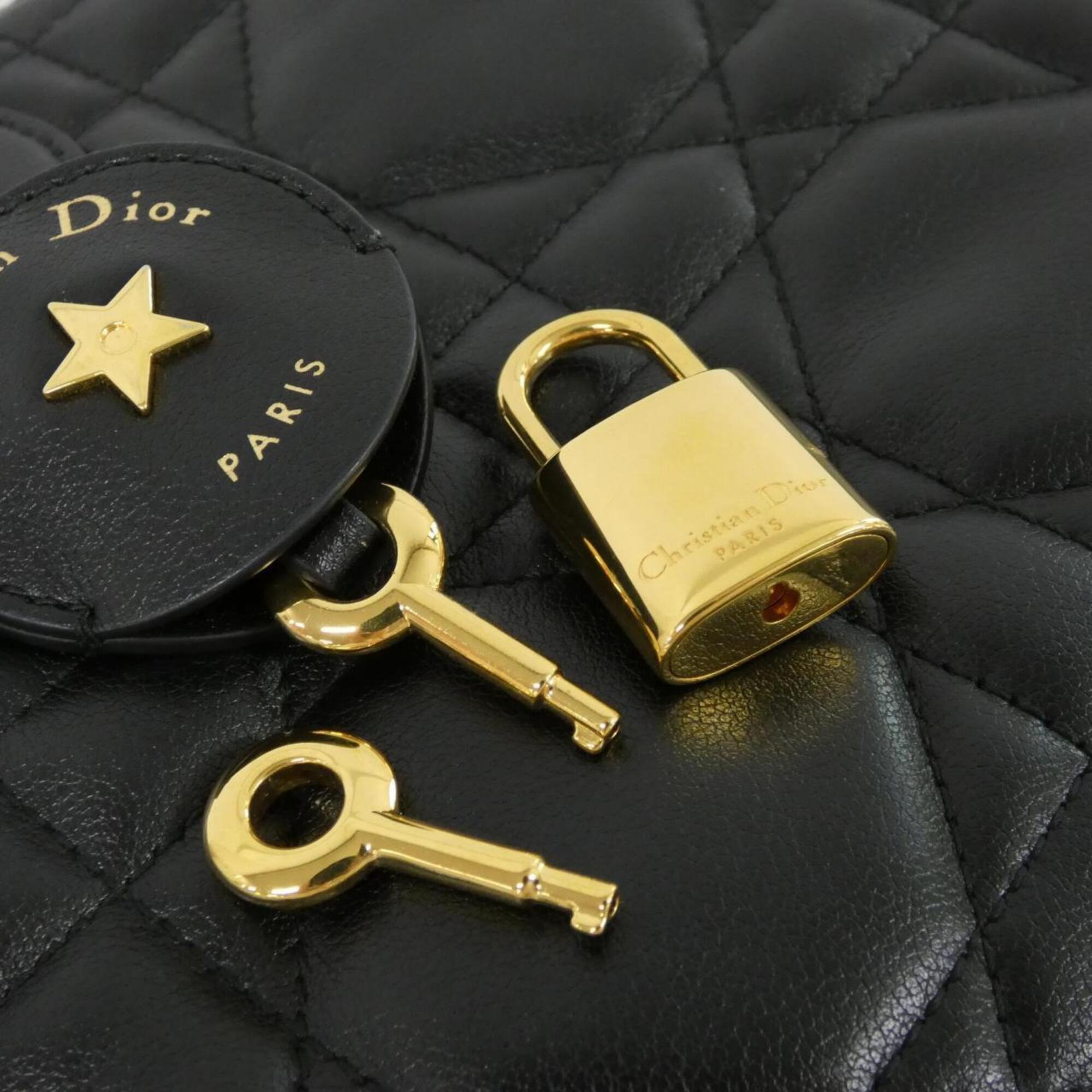 Christian Dior Black Leather Handbag (Pre-Owned)