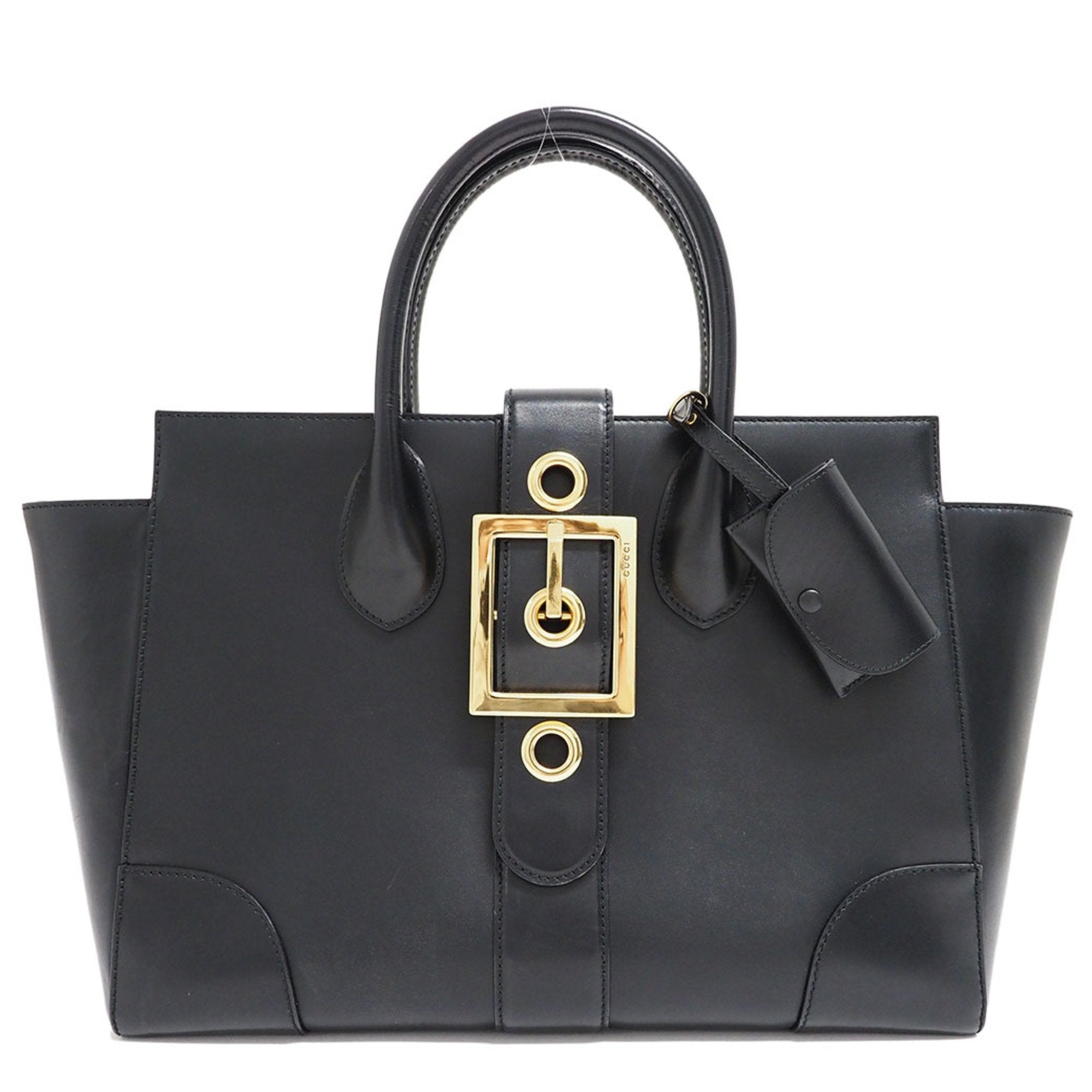 Gucci Black Leather Handbag (Pre-Owned)