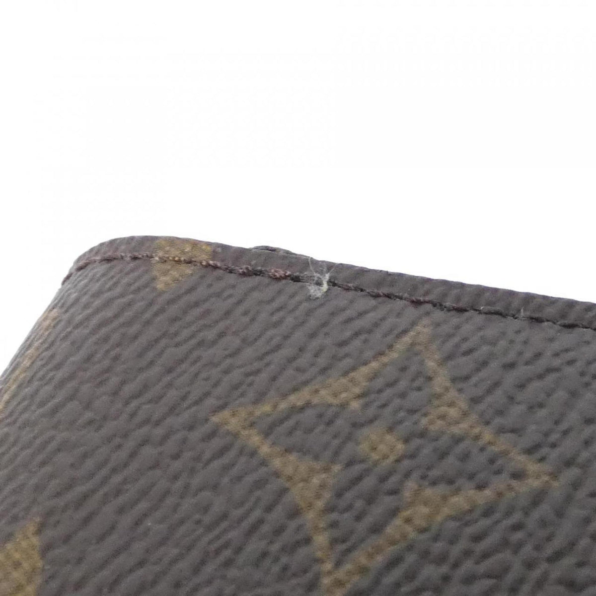 Louis Vuitton Marron Coated Canvas Long Wallet (Bi-Fold) (Pre-Owned)