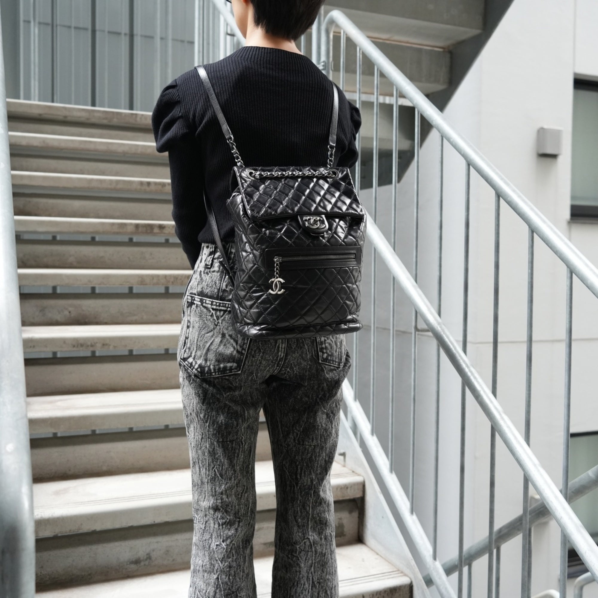 Chanel Black Backpack (Pre-Owned)