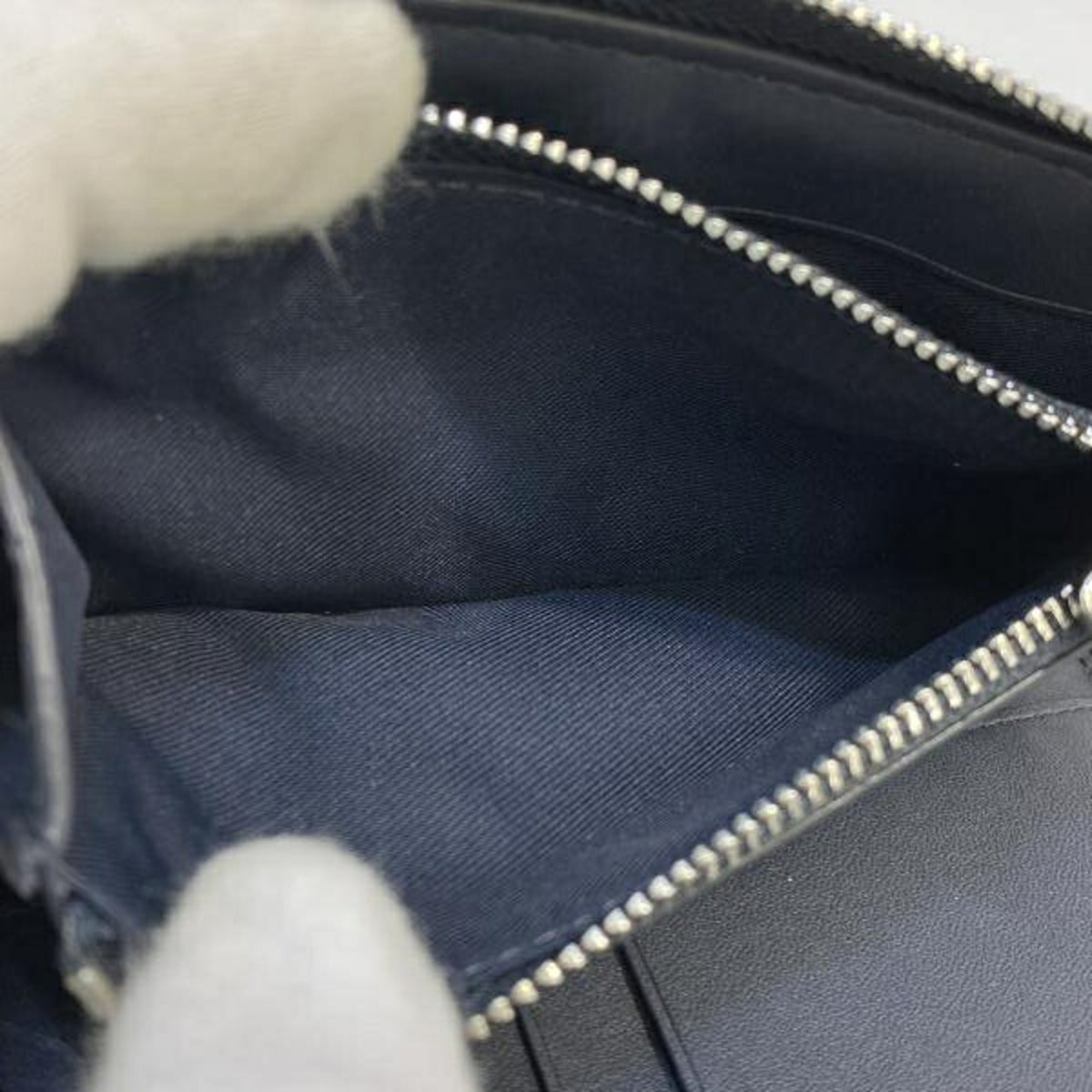 Coach Signature Blue Long Wallet (Bi-Fold) (Pre-Owned)