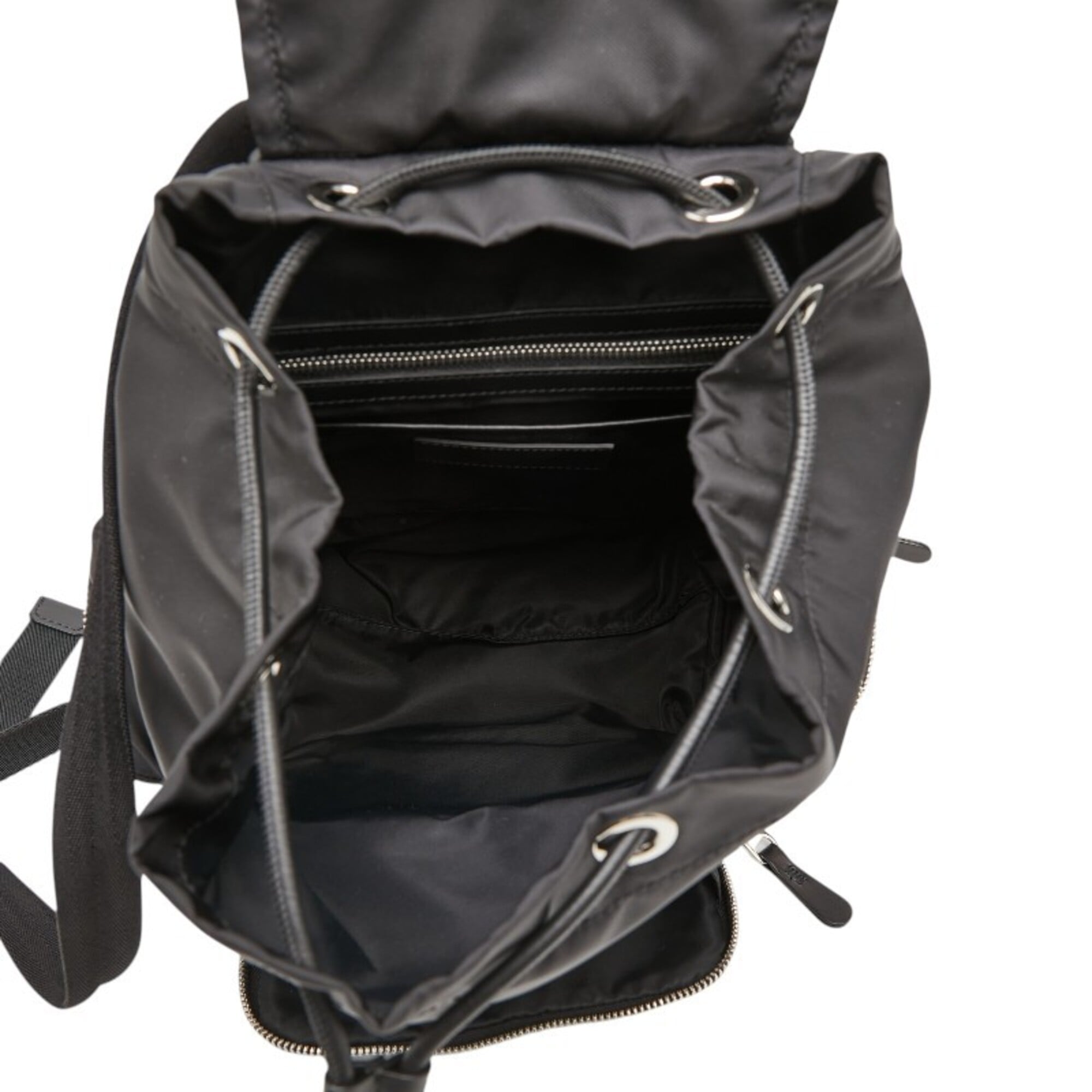 Burberry Black Nylon Leather Backpack (Pre-Owned)