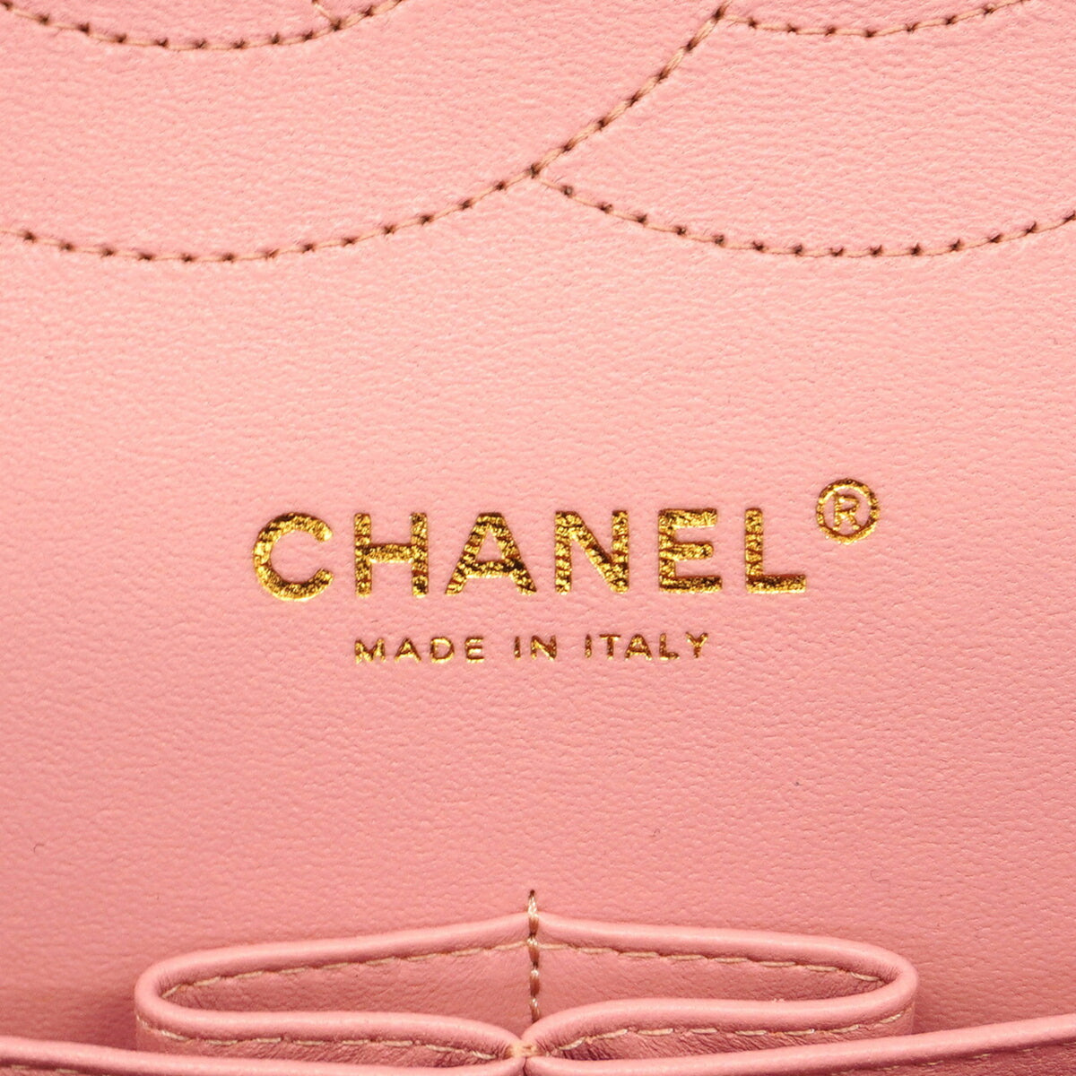 Chanel Pink Grained Calfskin Shoulder Bag (Pre-Owned)