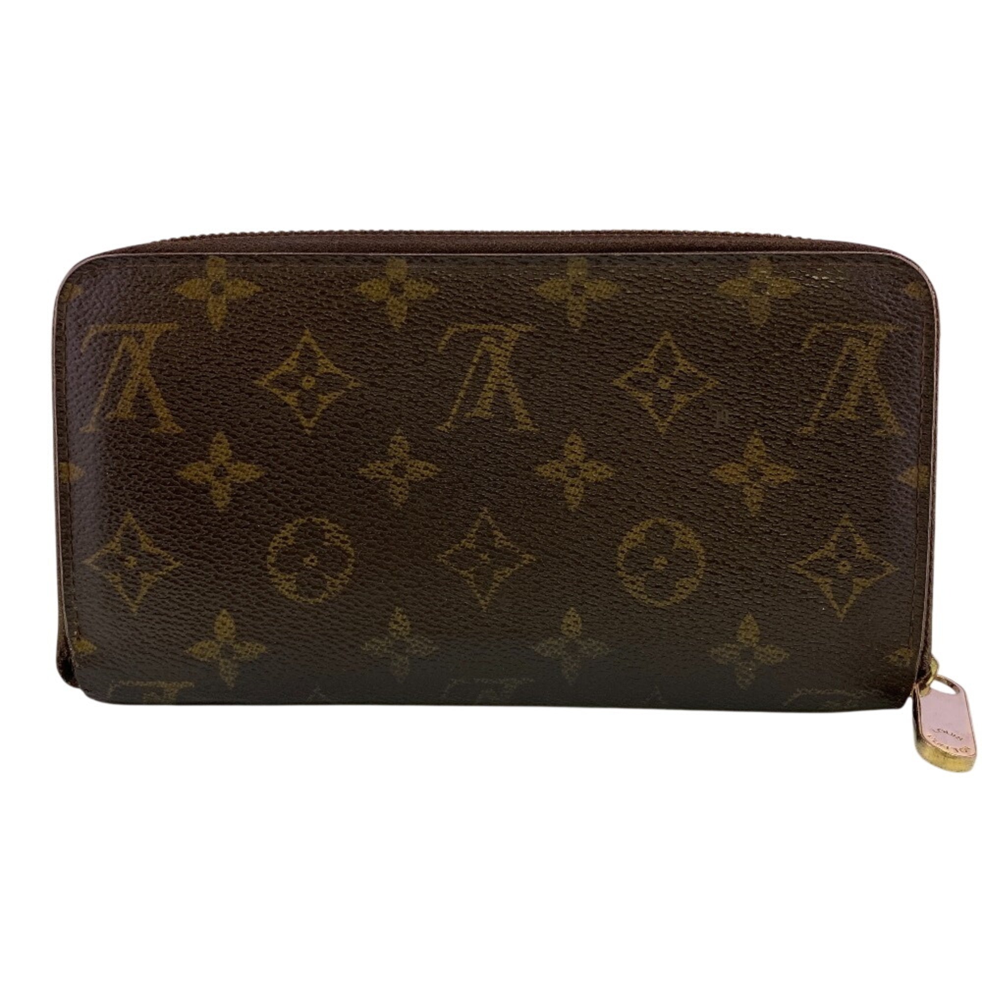 Louis Vuitton Brown Leather Long Wallet (Bi-Fold) (Pre-Owned)