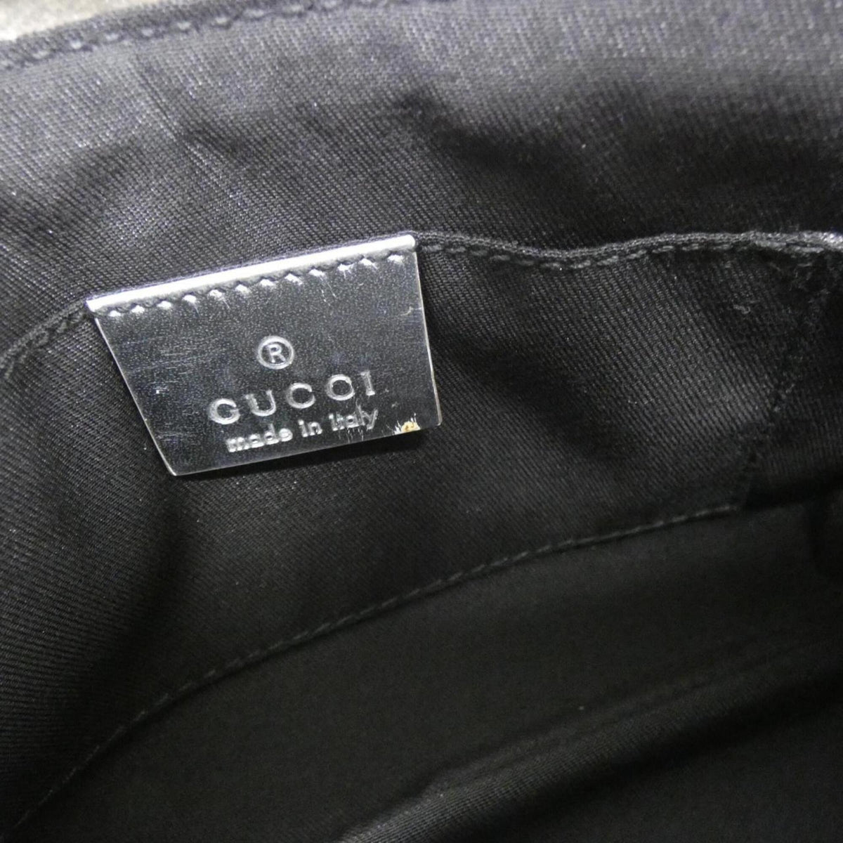Gucci Gg Canvas Silver Gg Canvas Handbag (Pre-Owned)