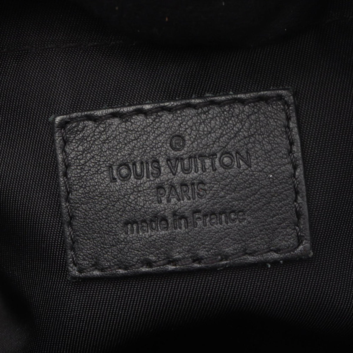 Louis Vuitton Black Brown Coated Canvas Leather Backpack Handbag (Pre-Owned)