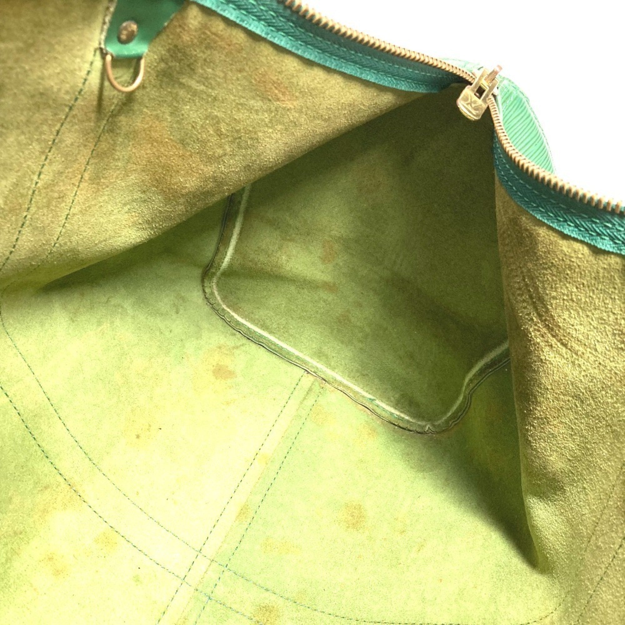 Louis Vuitton Epi Borneo Green Epi Leather Boston Bag Handbag (Pre-Owned)