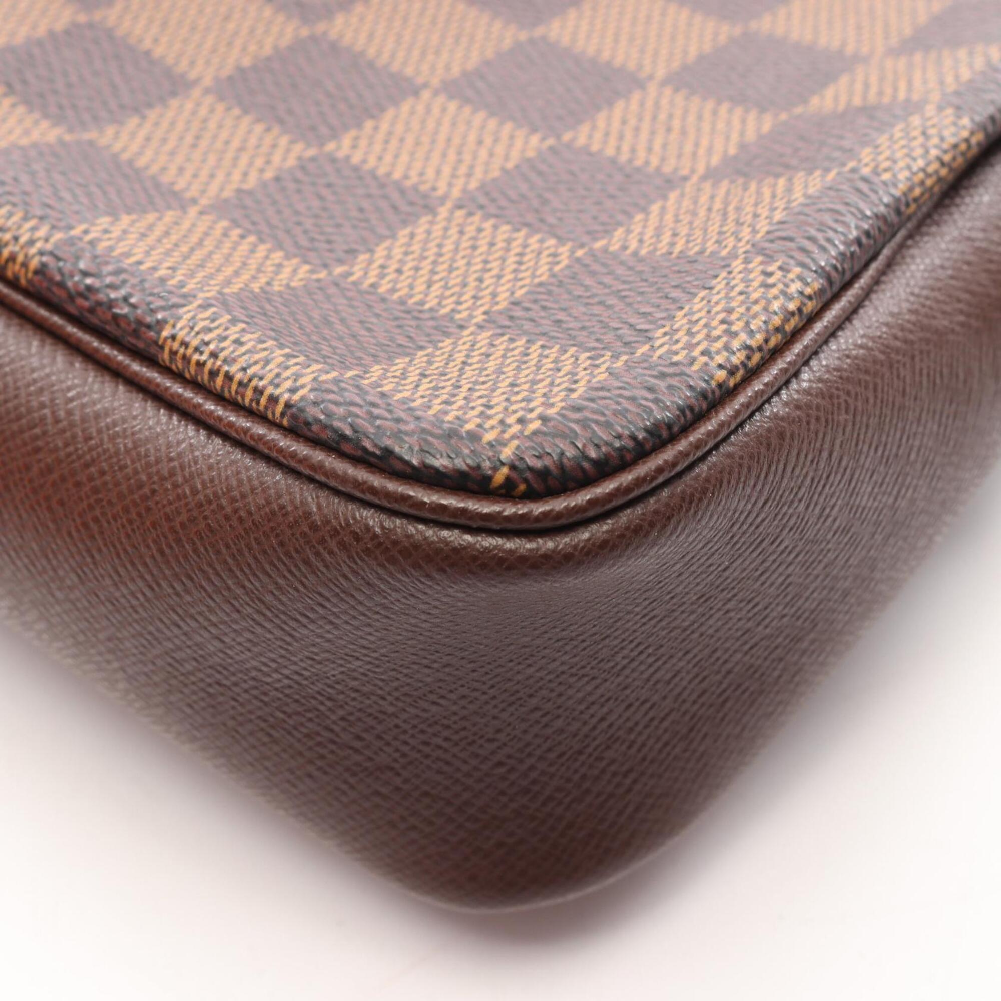 Louis Vuitton Damier Brown Ebene Coated Canvas Leather Handbag (Pre-Owned)