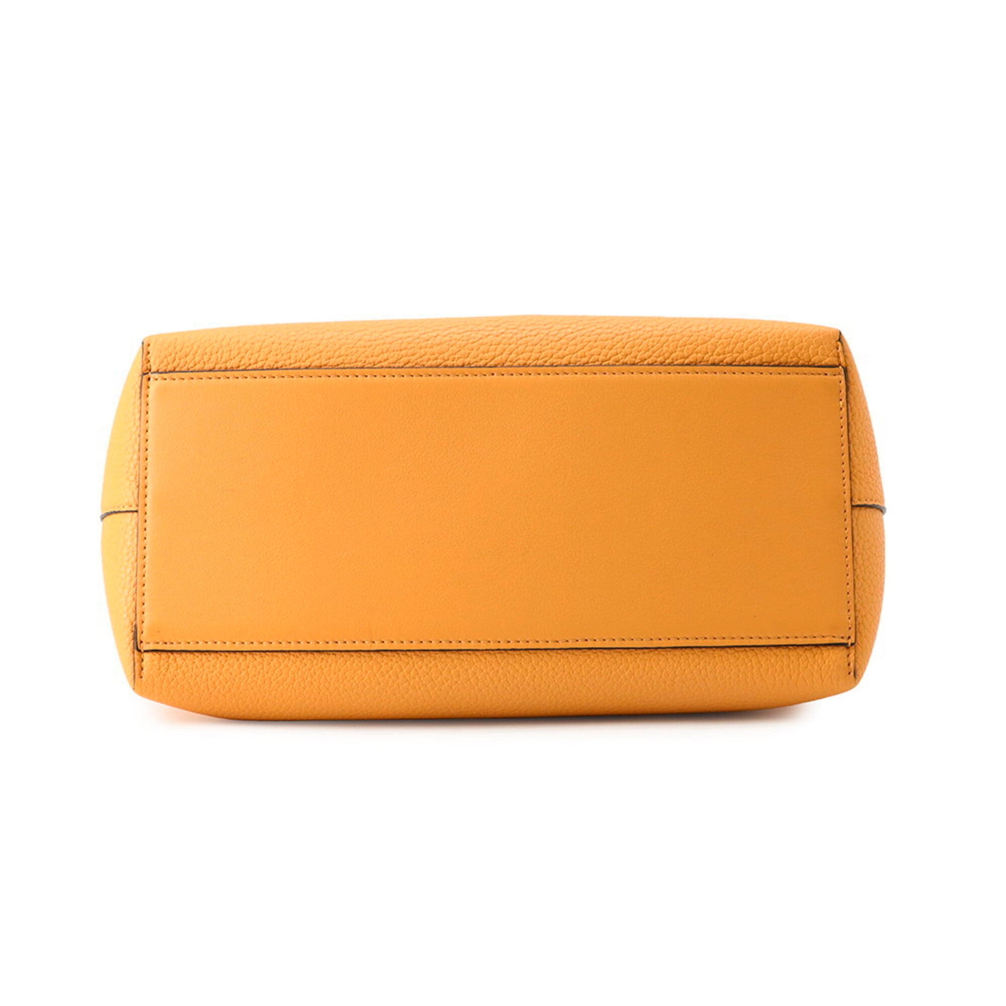 Loewe Yellow Leather Handbag Shoulder Bag Tote Bag (Pre-Owned)