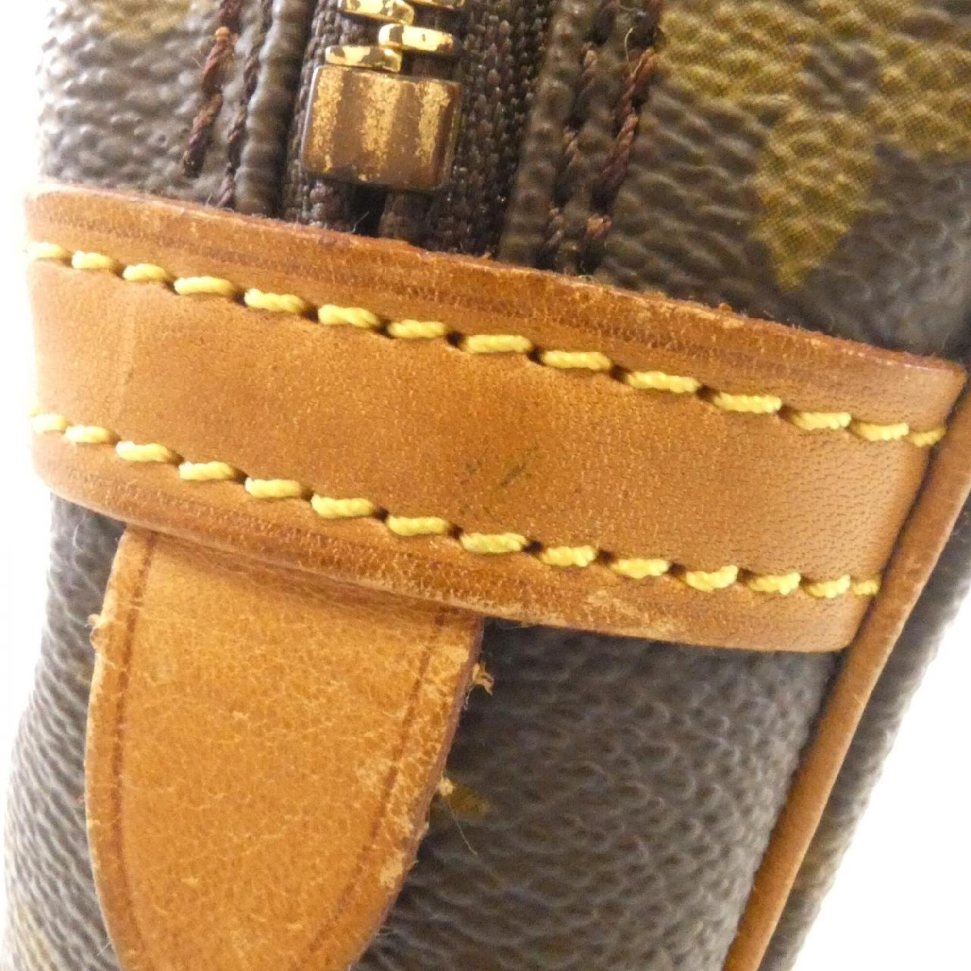 Louis Vuitton Monogram Marron Coated Canvas Handbag (Pre-Owned)