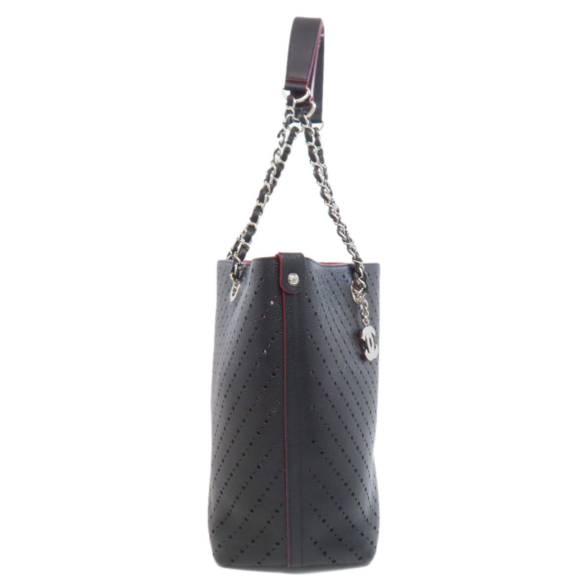 Chanel Black Leather Tote Bag (Pre-Owned)