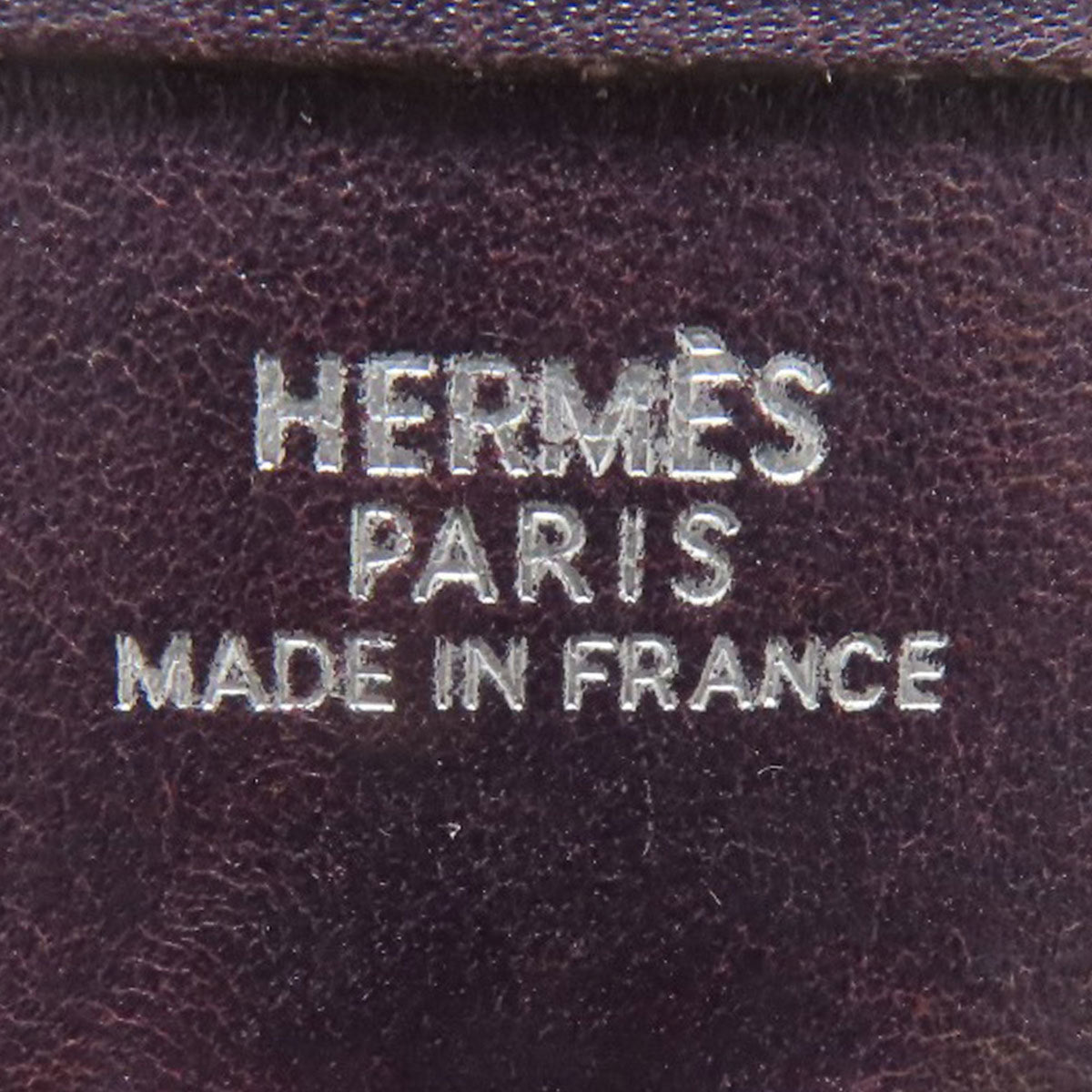 Hermes Evelyne Purple Leather Shoulder Bag (Pre-Owned)