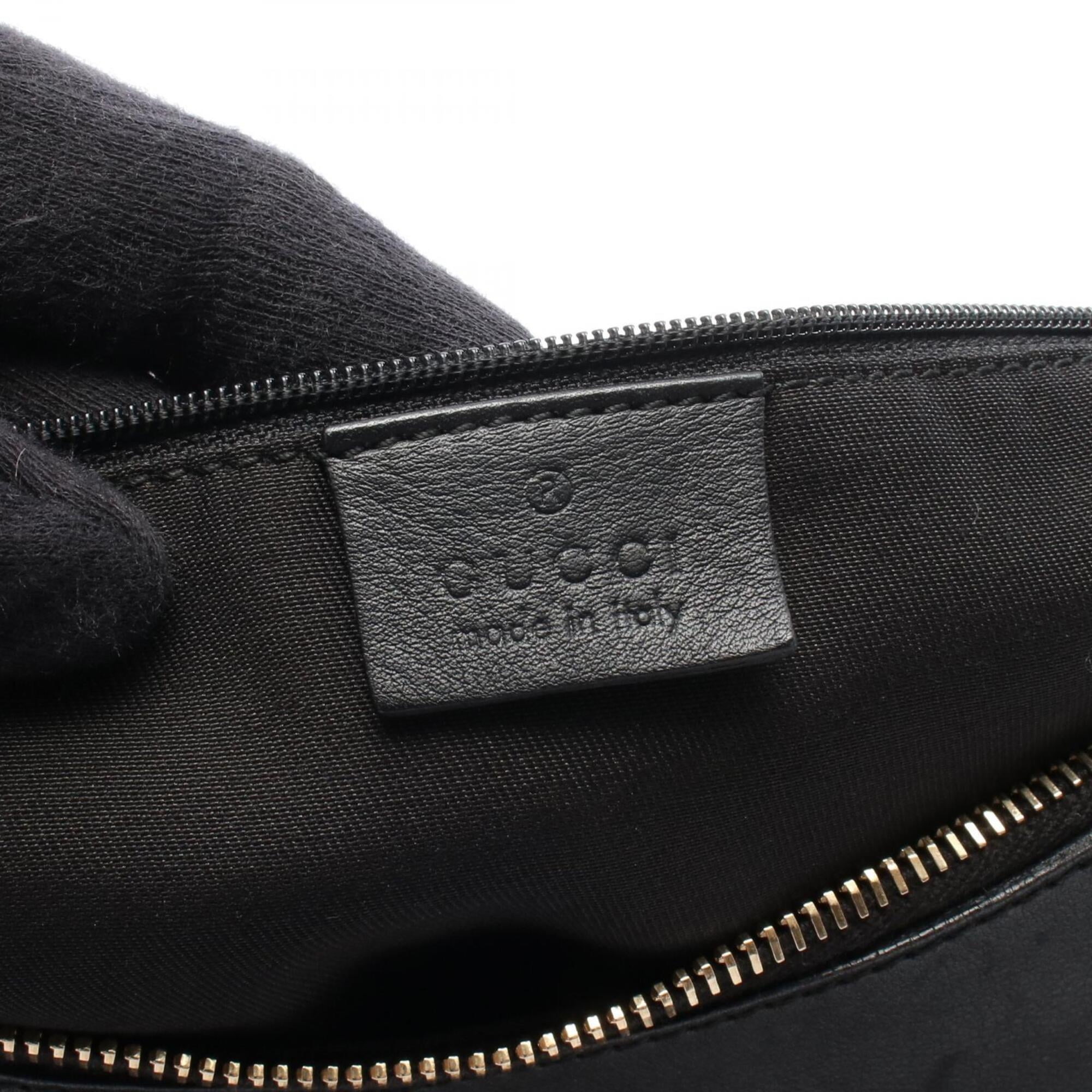 Gucci Black Leather Handbag Shoulder Bag (Pre-Owned)