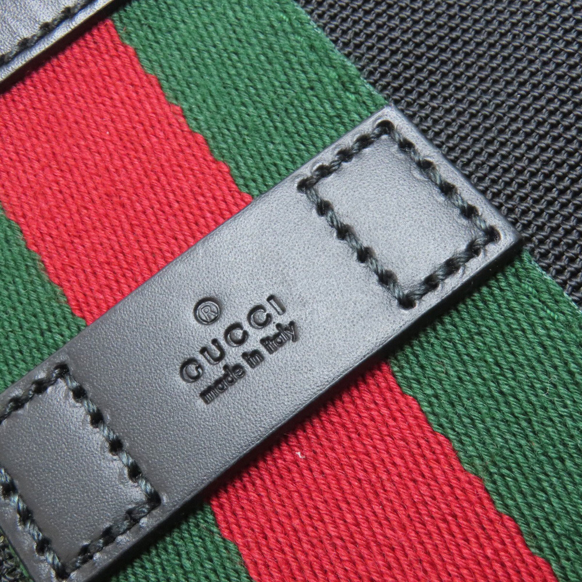 Gucci Black Nylon Canvas Shoulder Bag (Pre-Owned)