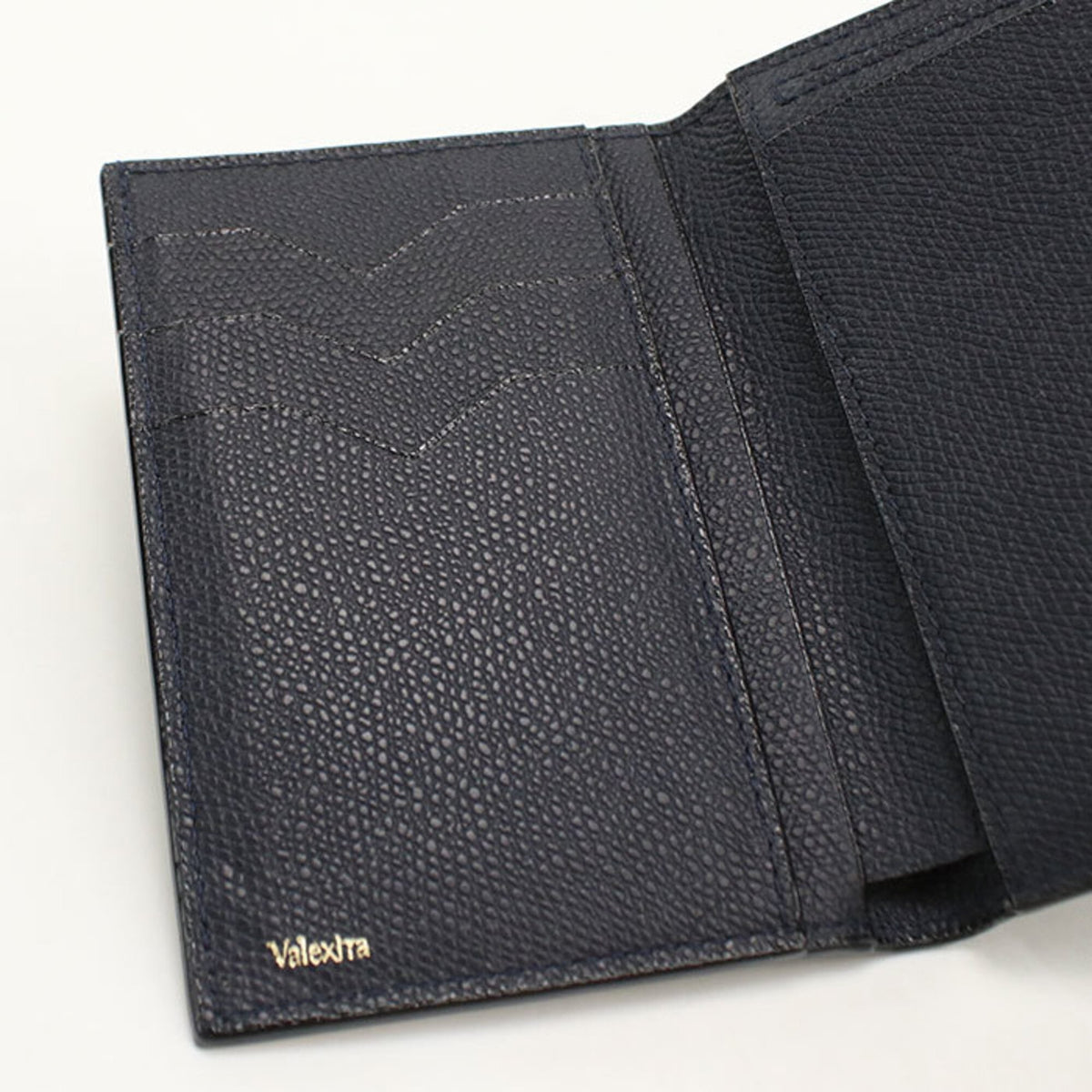 Valextra Navy Wallet (Tri-Fold) (Pre-Owned)