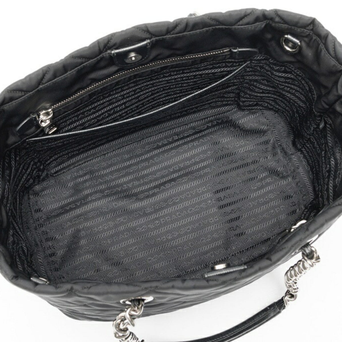 Prada Black Nylon Tote Bag (Pre-Owned)