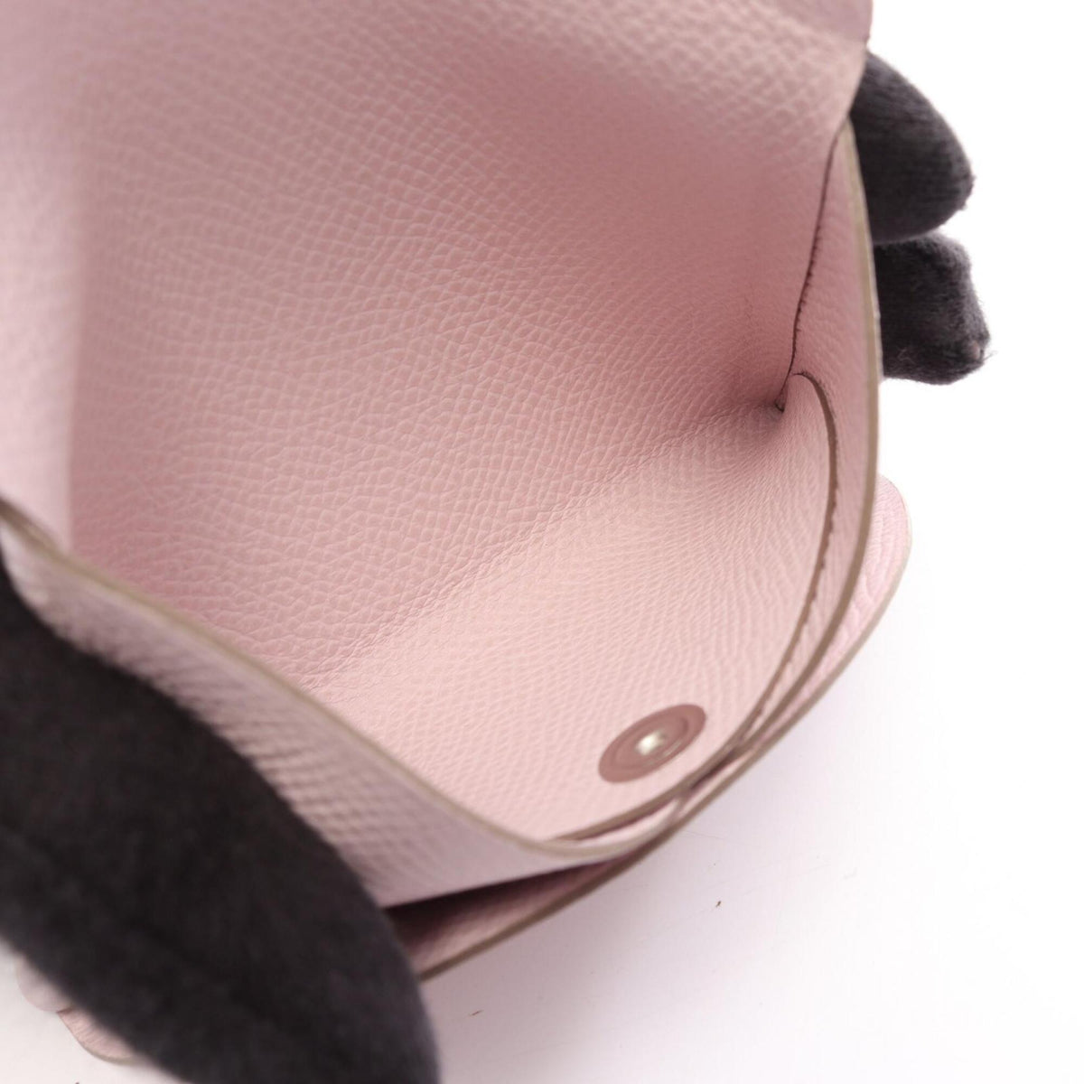 Hermes Pink Epsom Leather Coin Purse/Coin Case (Pre-Owned)