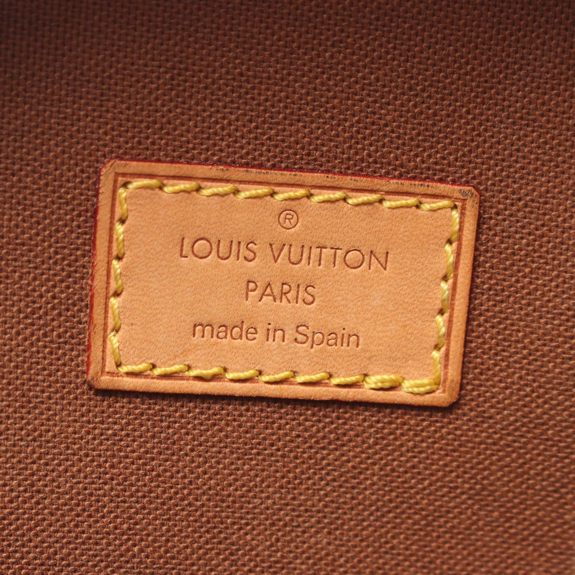 Louis Vuitton Brown Coated Canvas Leather Fanny Pack Handbag (Pre-Owned)