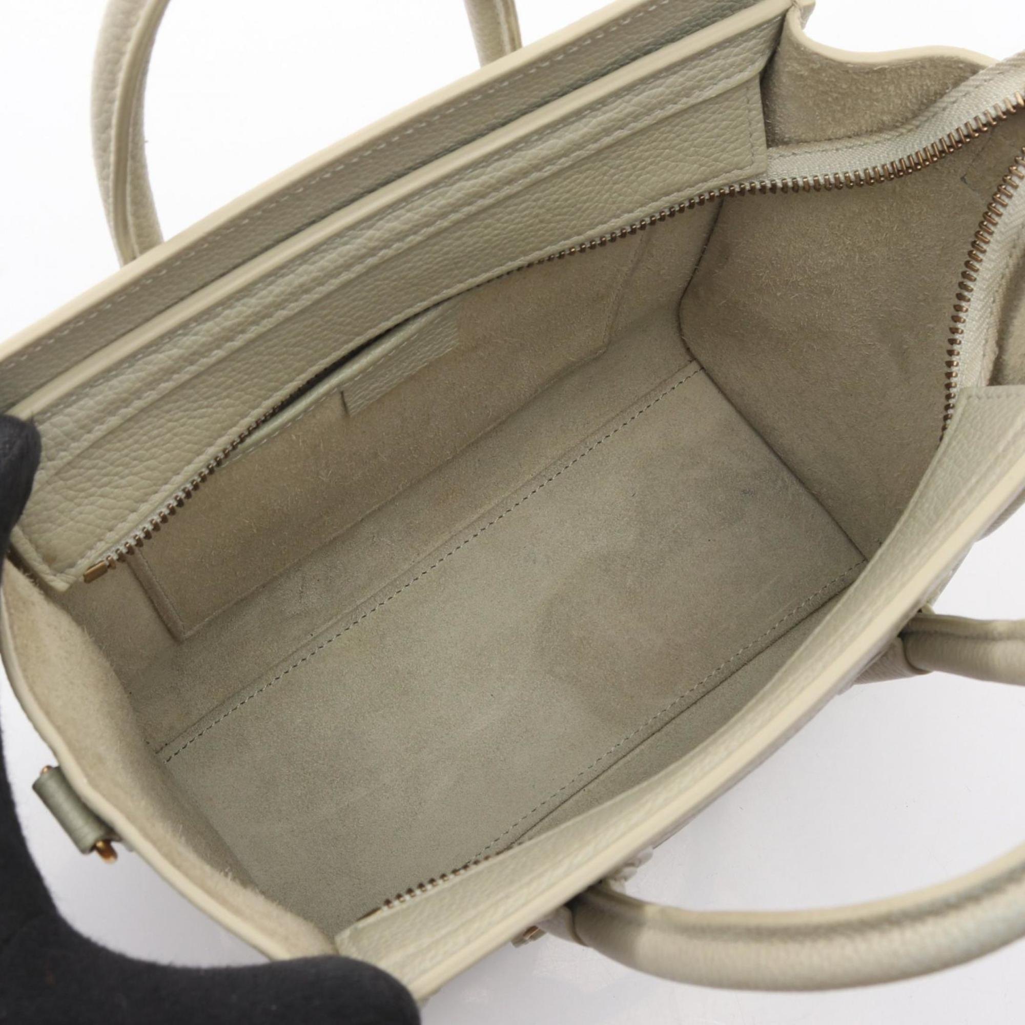Celine Green Leather Handbag (Pre-Owned)
