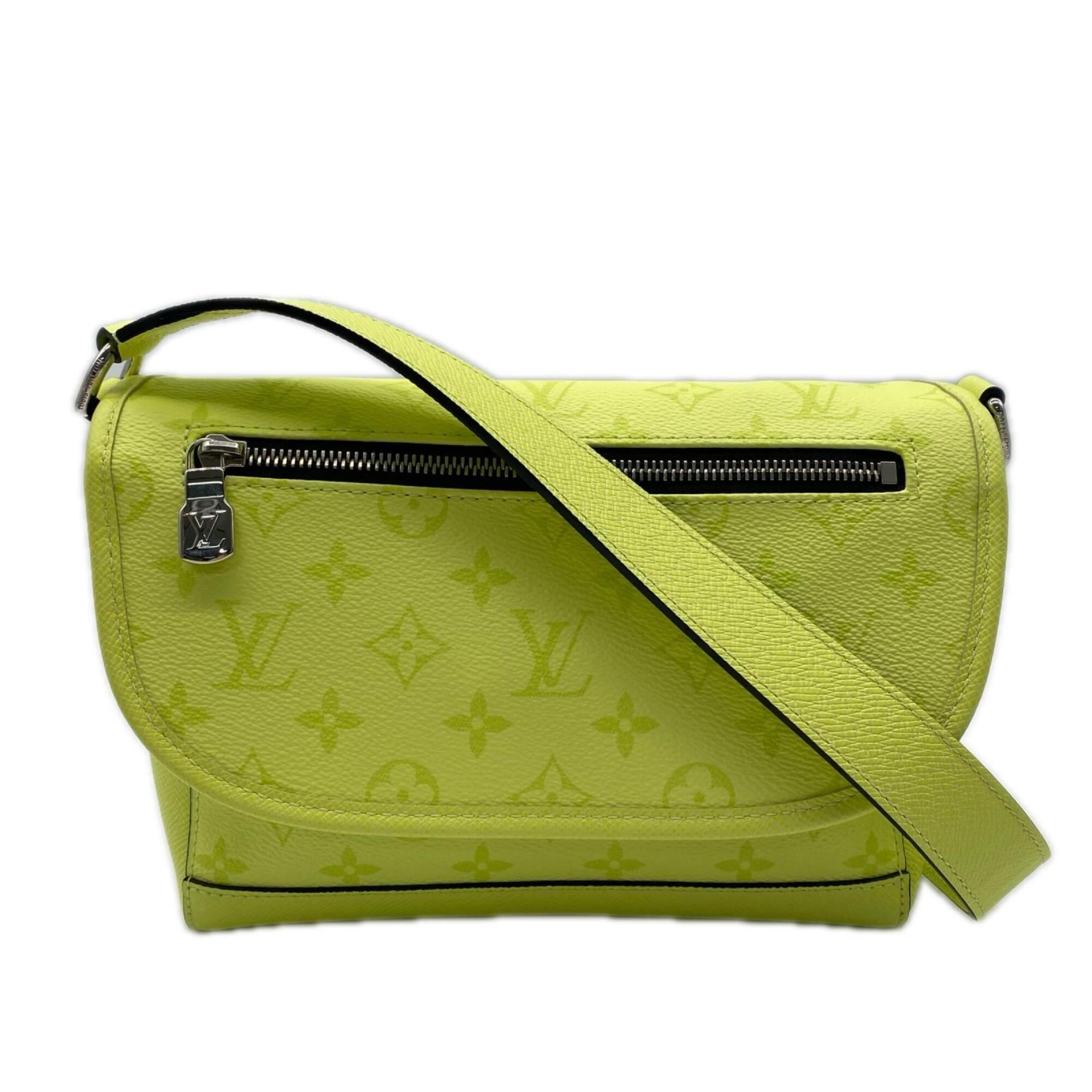 Louis Vuitton Lemon Yellow Coated Canvas Shoulder Bag (Pre-Owned)