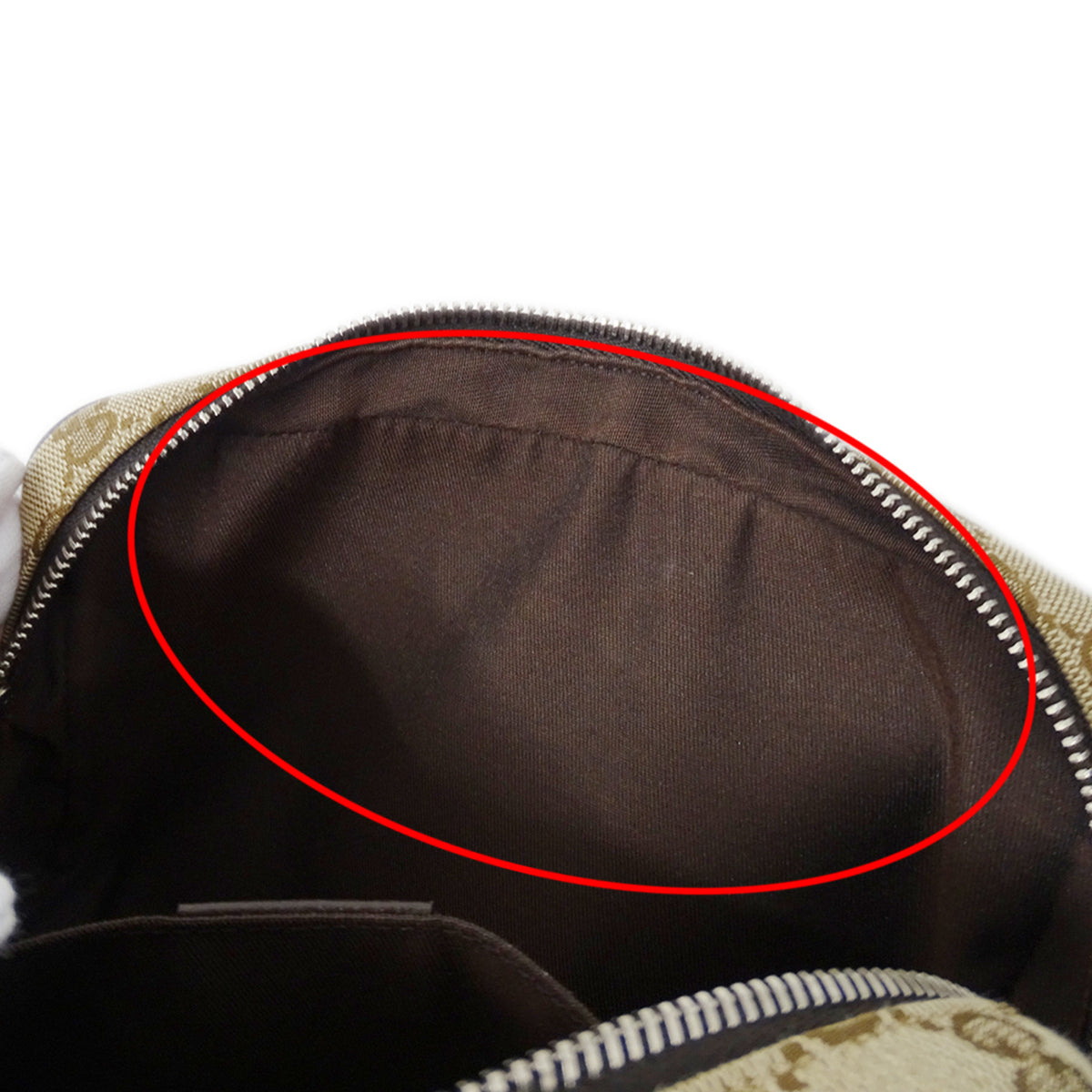 Gucci Beige Brown Gg Supreme Canvas Handbag Sling Bag (Pre-Owned)