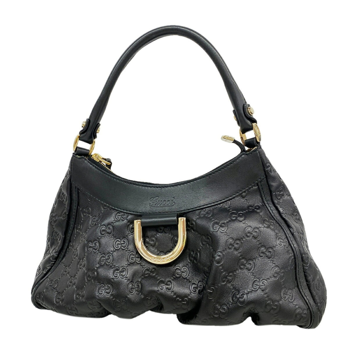 Gucci Black Leather Shoulder Bag (Pre-Owned)