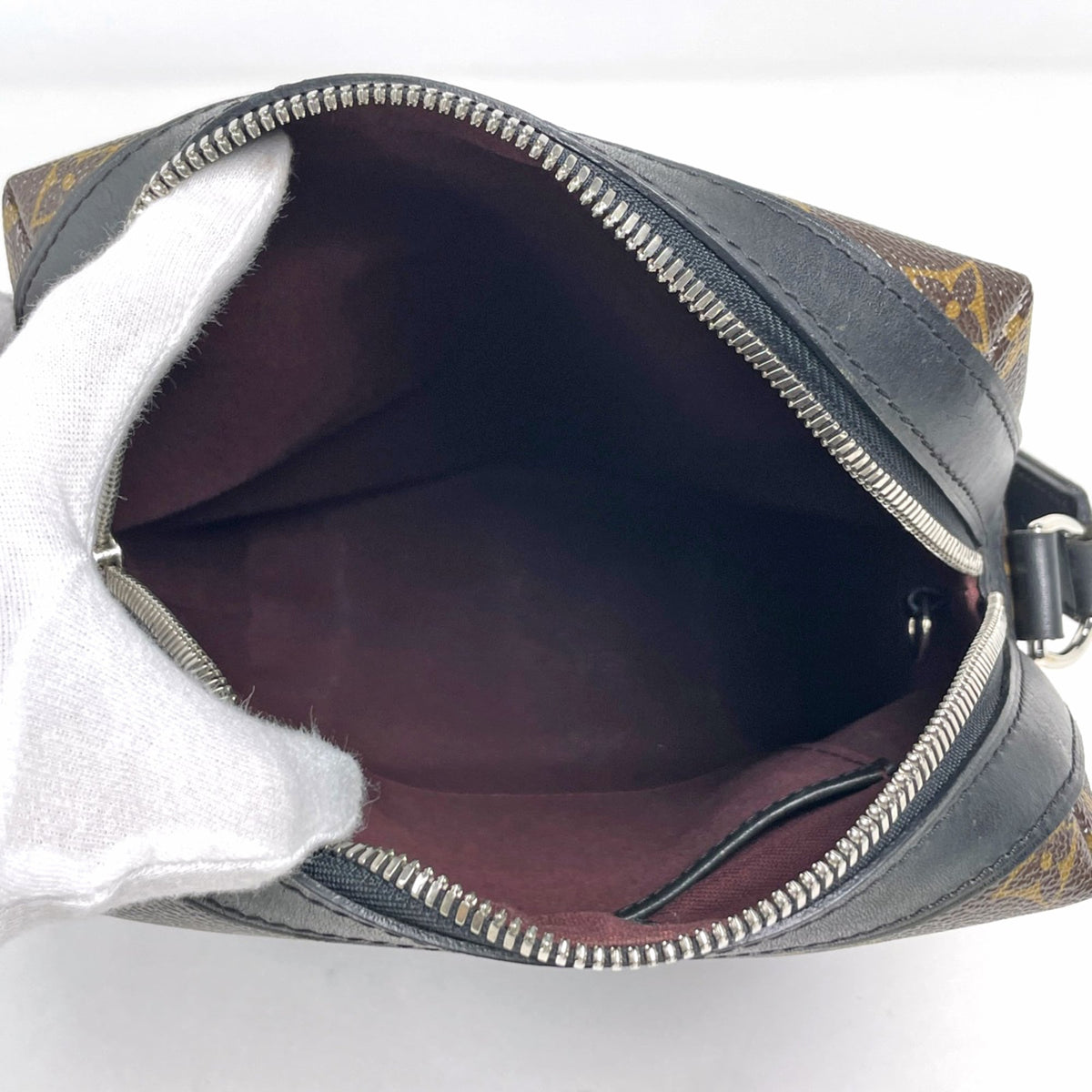 Louis Vuitton Monogram Macassar Black Brown Noir Shoulder Bag (Pre-Owned)
